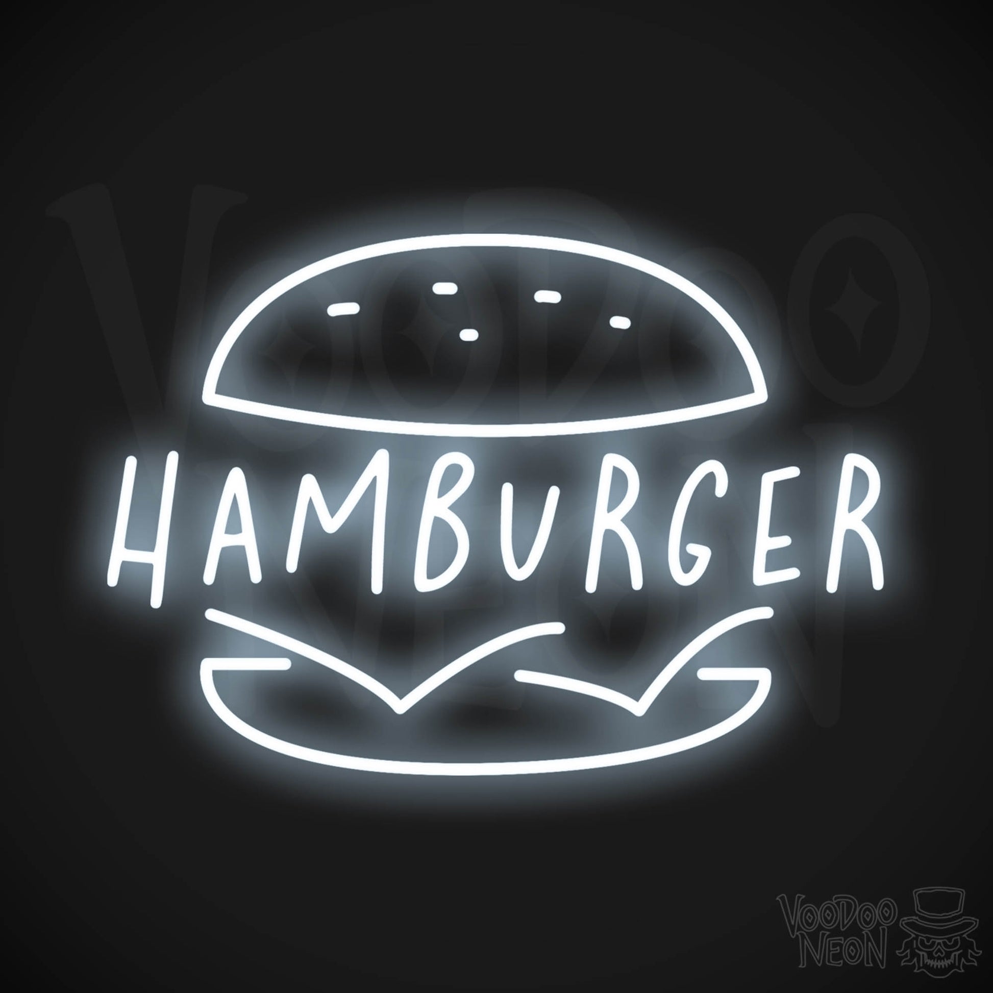 Hamburger LED Neon - Cool White