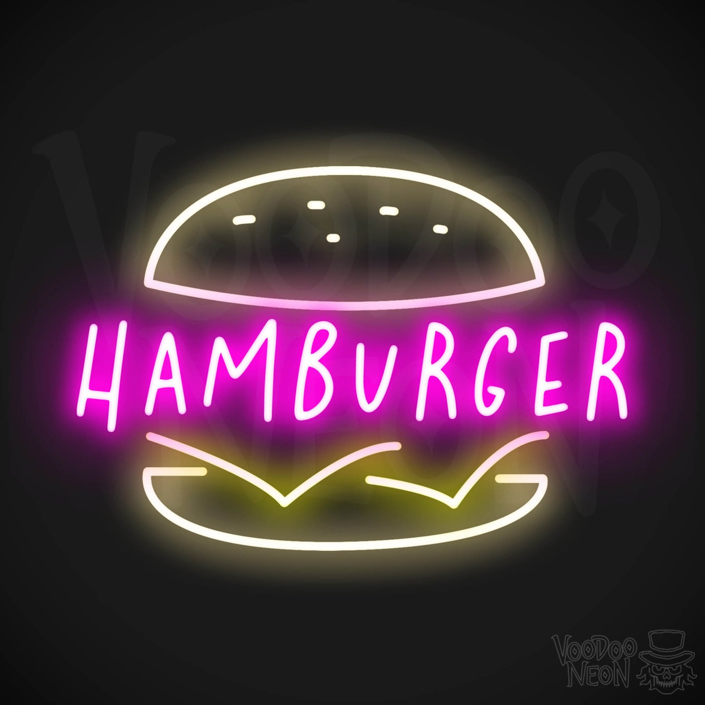 Hamburger LED Neon - Multi-Color