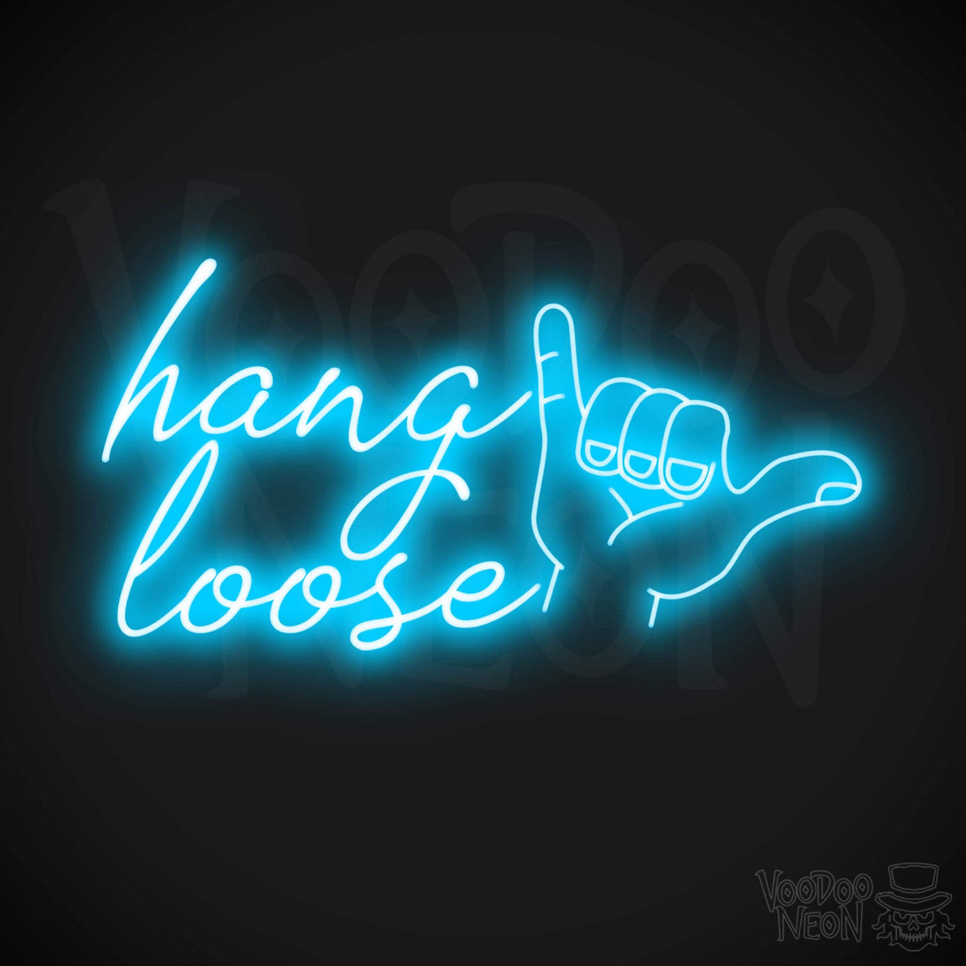 Hang Loose LED Neon - Dark Blue