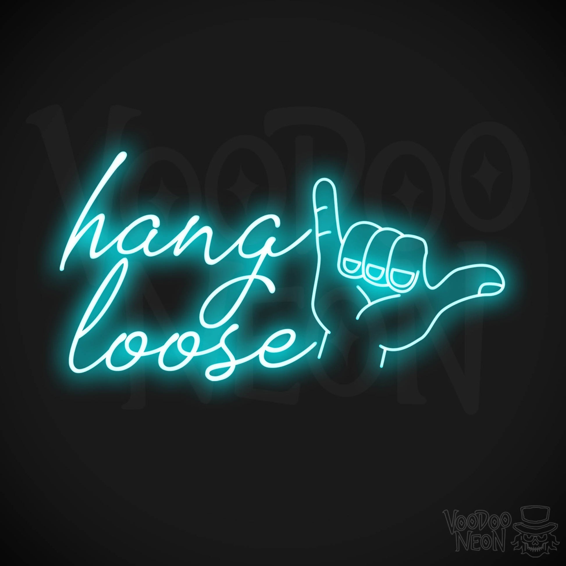 Hang Loose LED Neon - Ice Blue