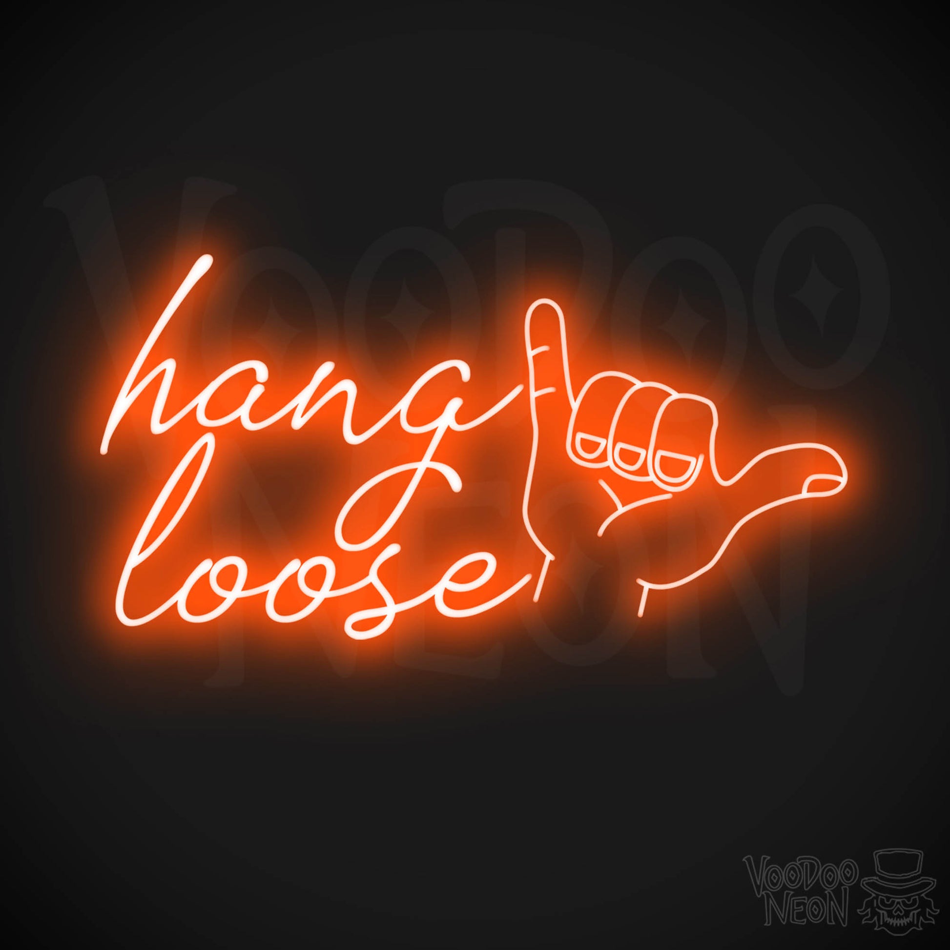 Hang Loose LED Neon - Orange