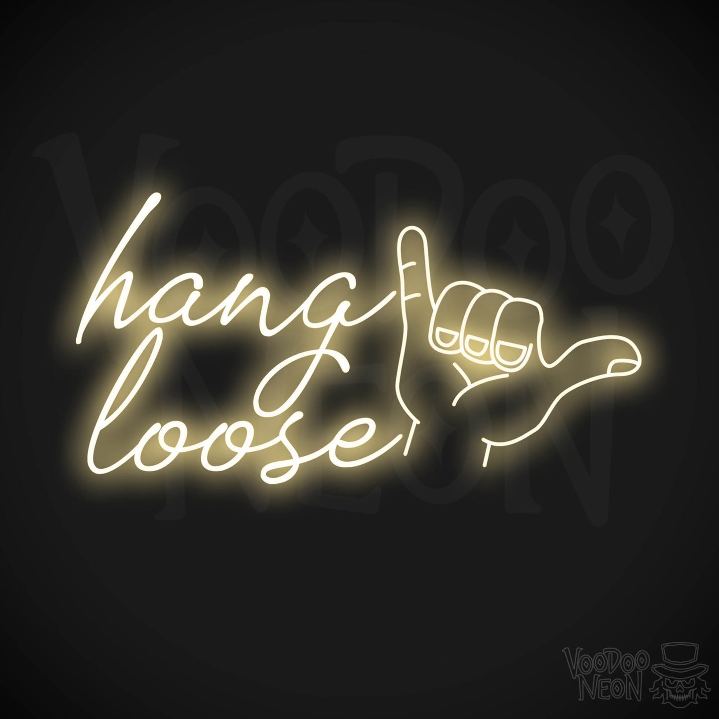 Hang Loose LED Neon - Warm White