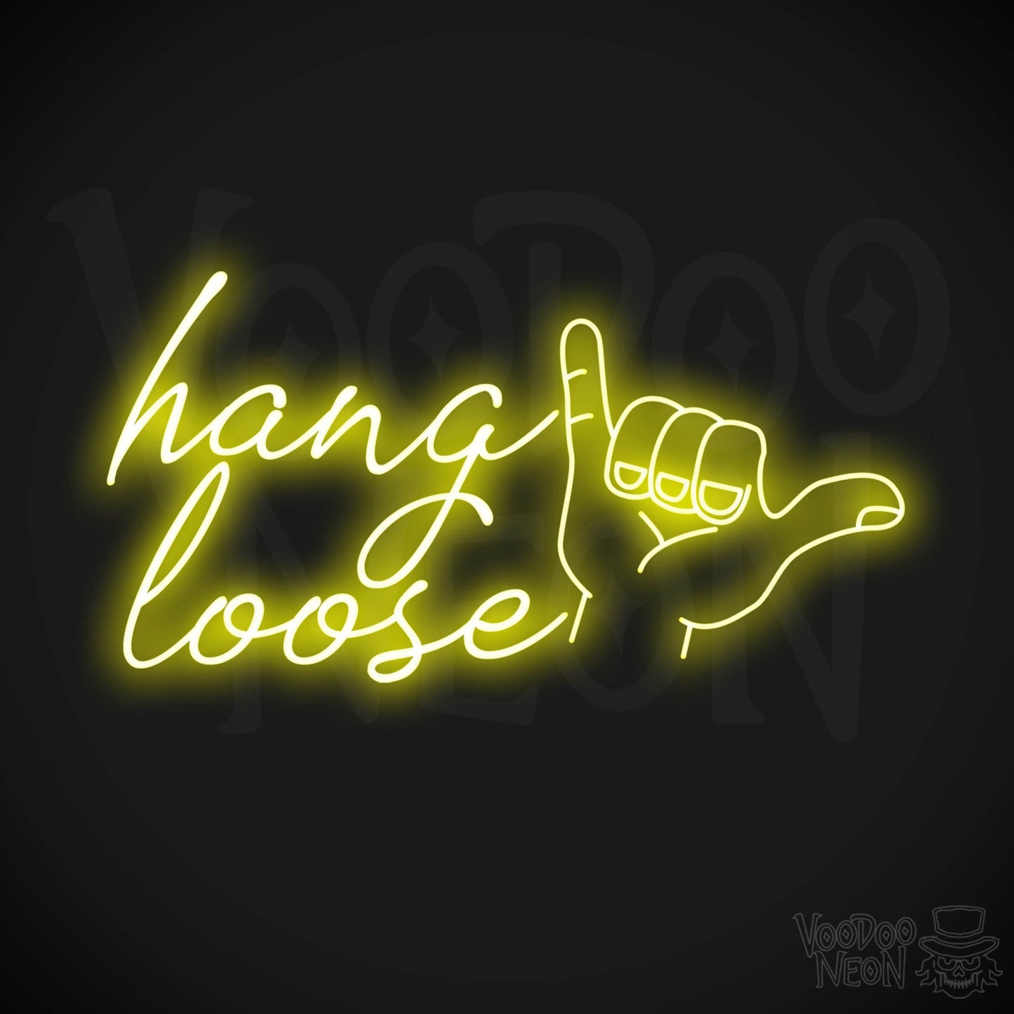 Hang Loose LED Neon - Yellow
