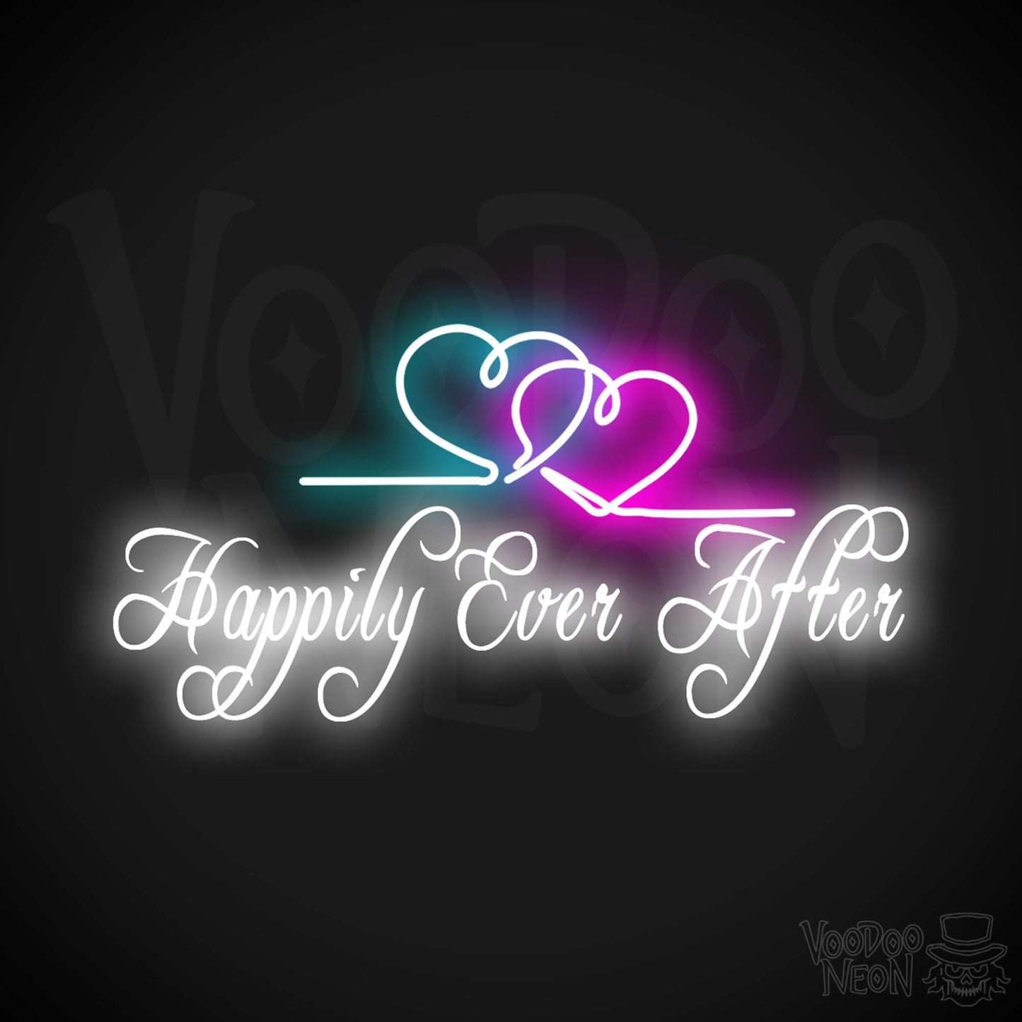 Happily Ever After Neon Sign - Neon Happily Ever After Sign - Color Multi-Color