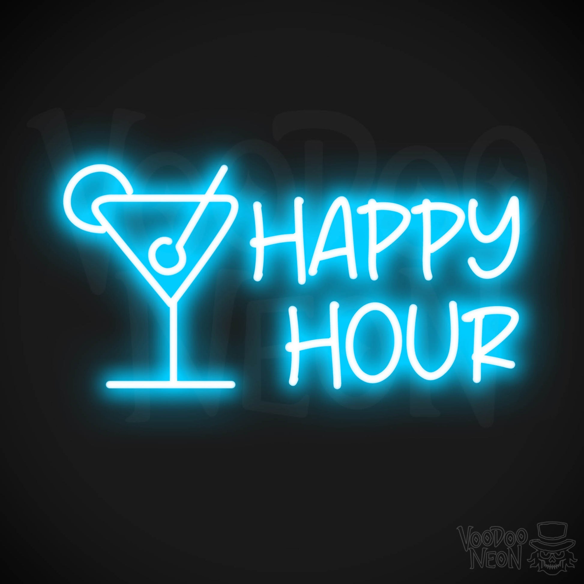 Happy Hour LED Neon - Dark Blue