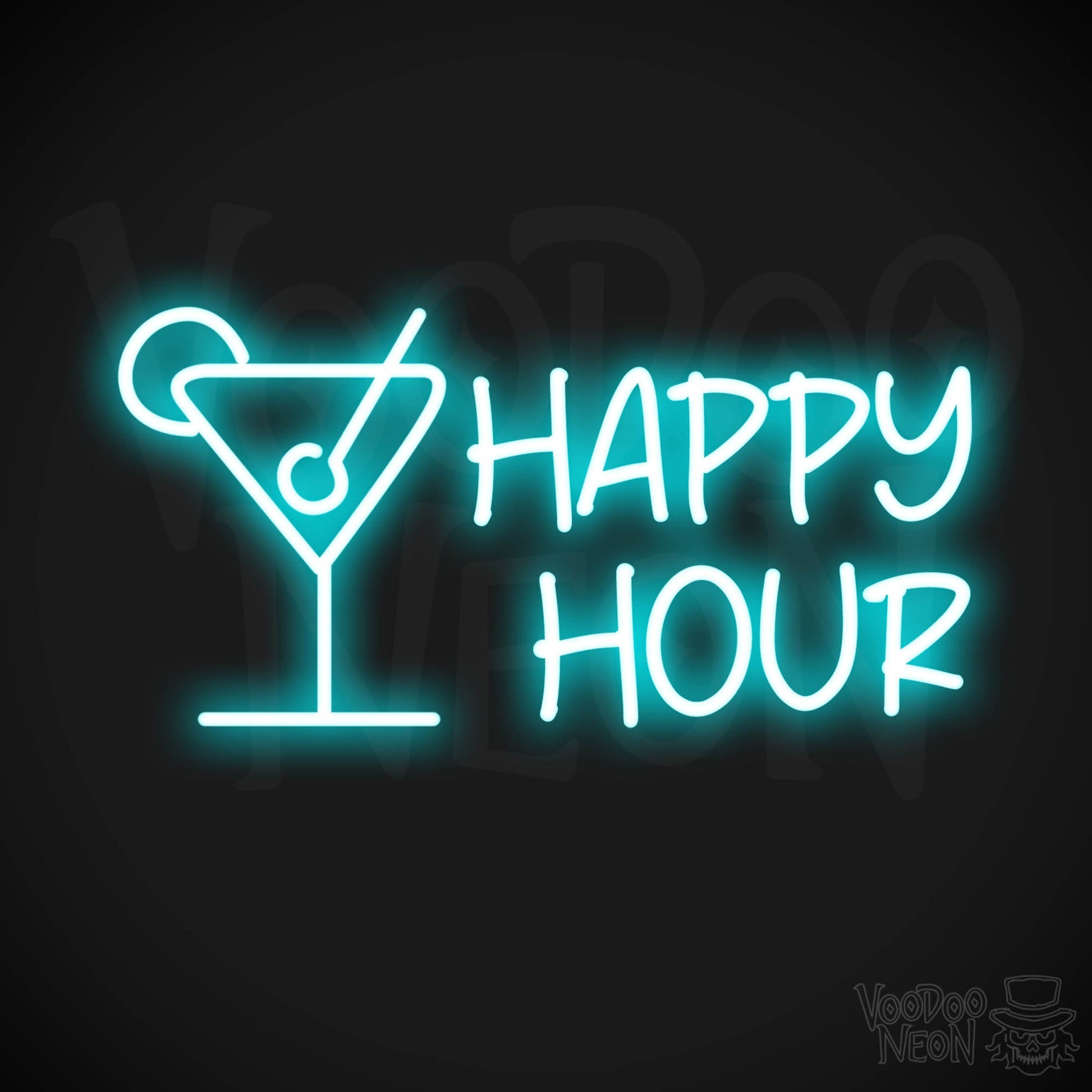 Happy Hour LED Neon - Ice Blue