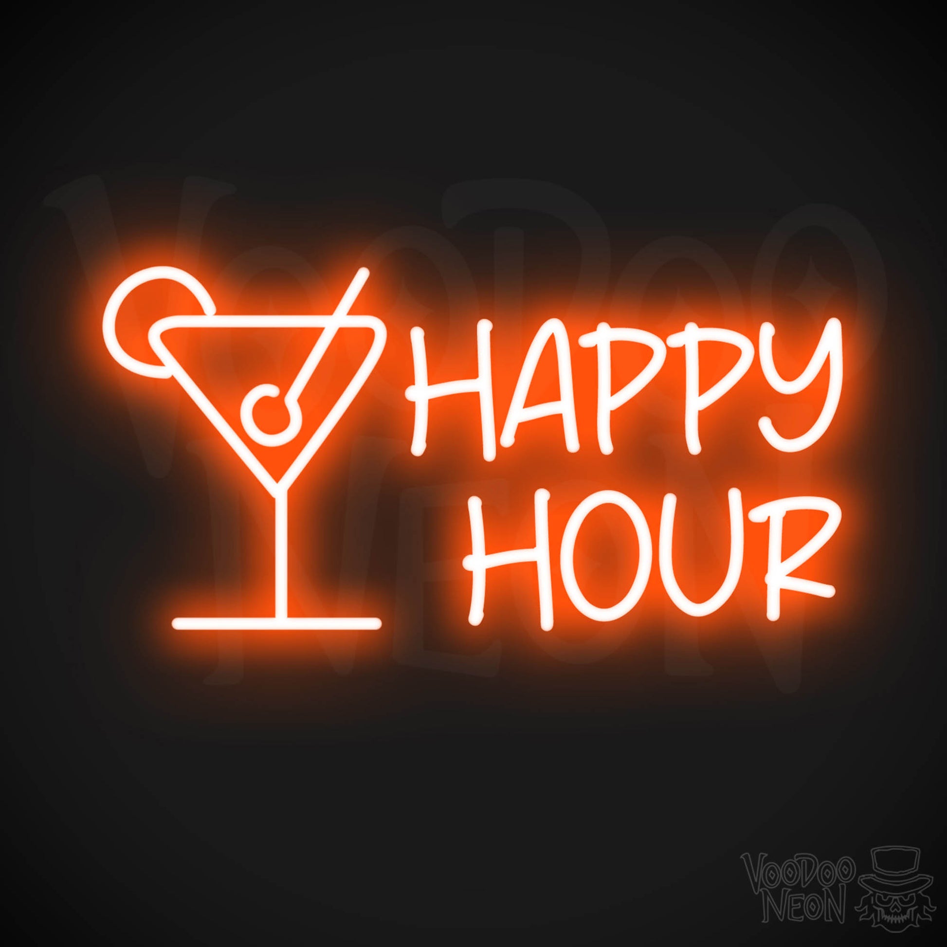 Happy Hour LED Neon - Orange