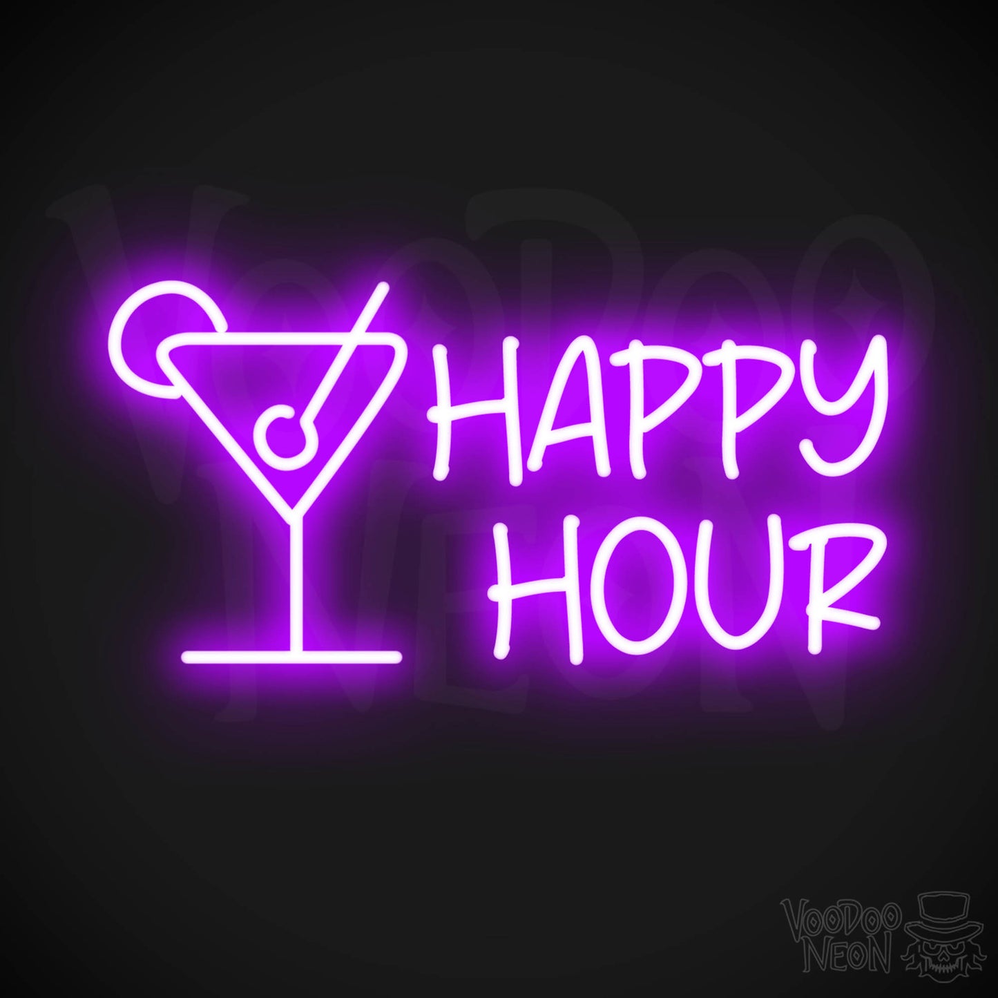 Happy Hour LED Neon - Purple