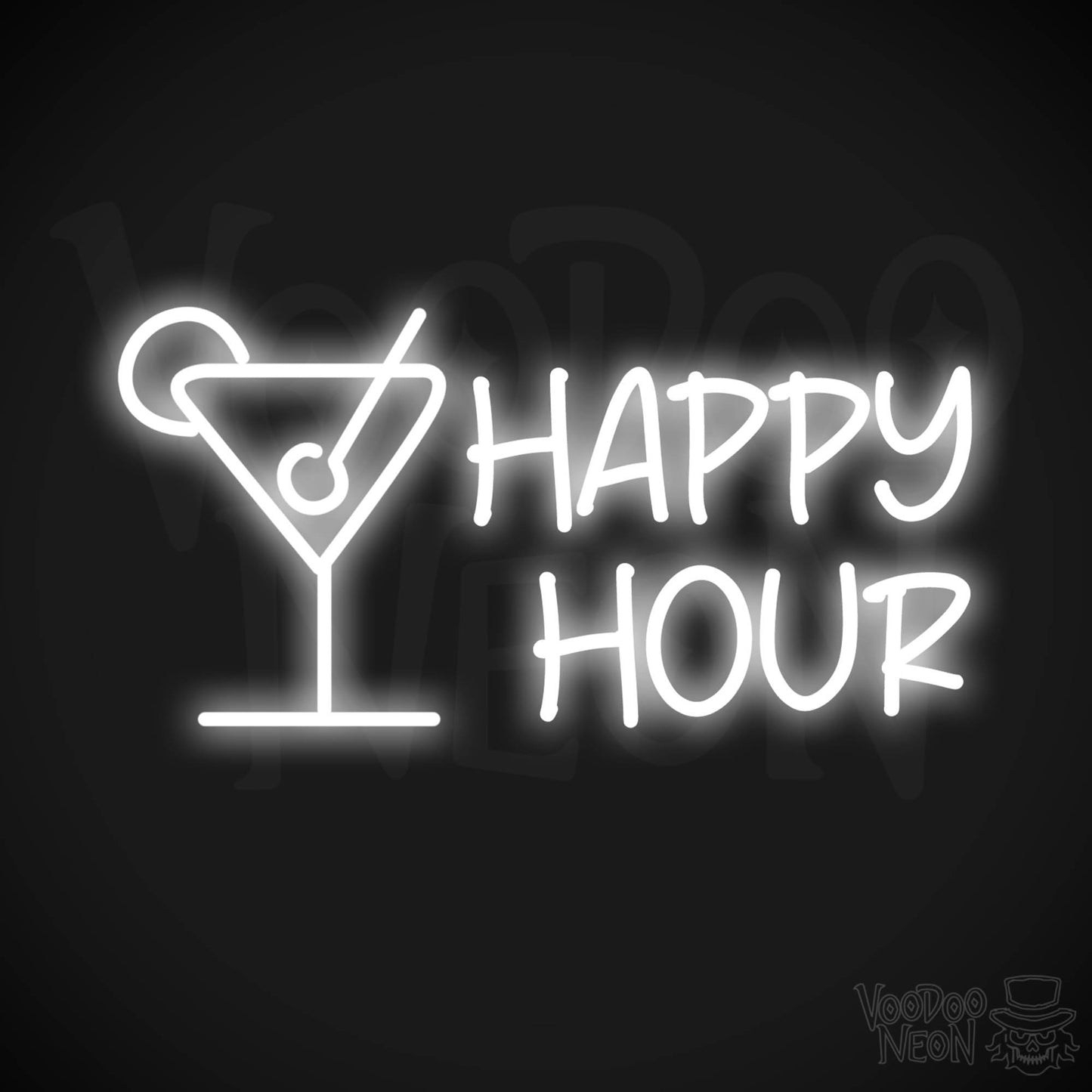 Happy Hour LED Neon - White