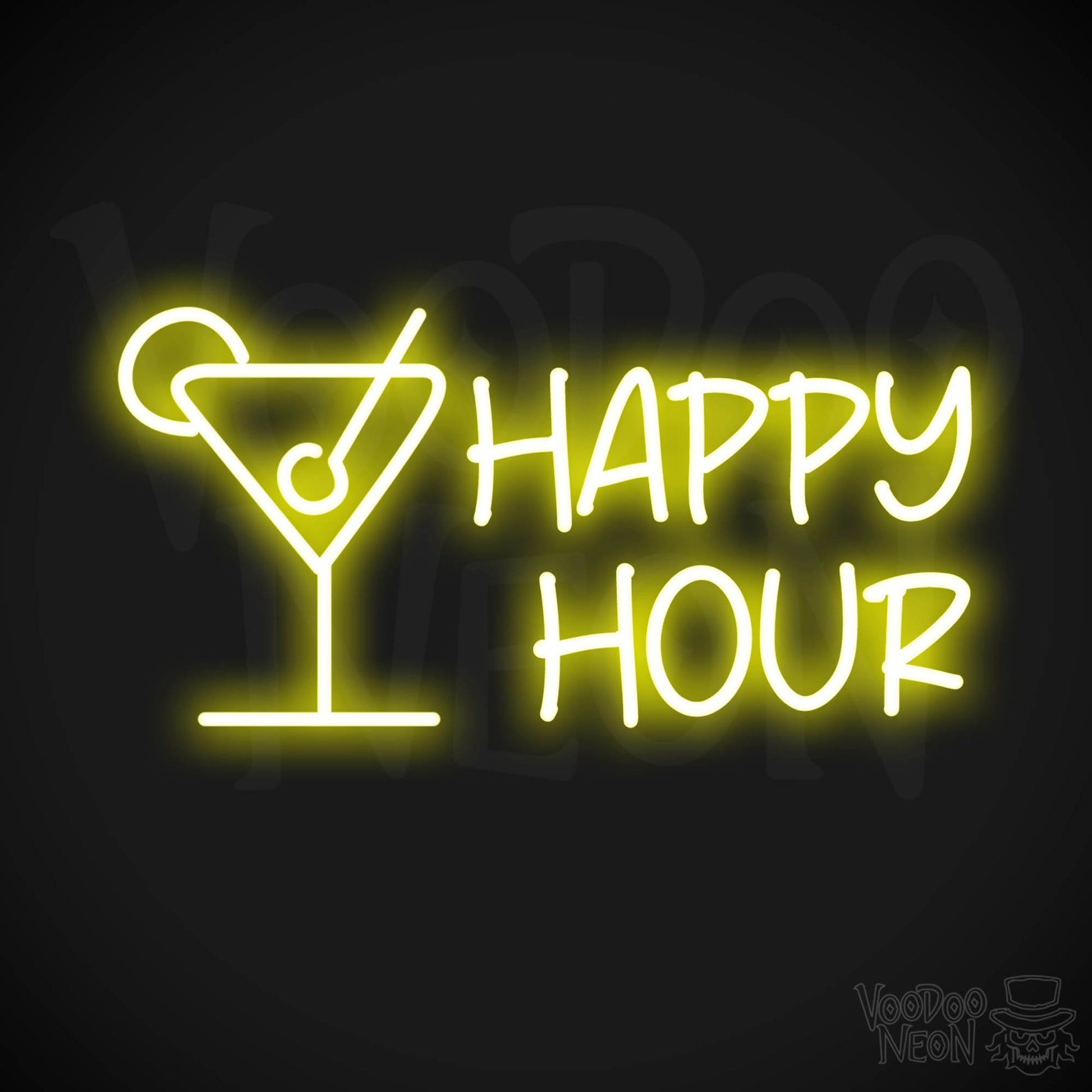 Happy Hour LED Neon - Yellow