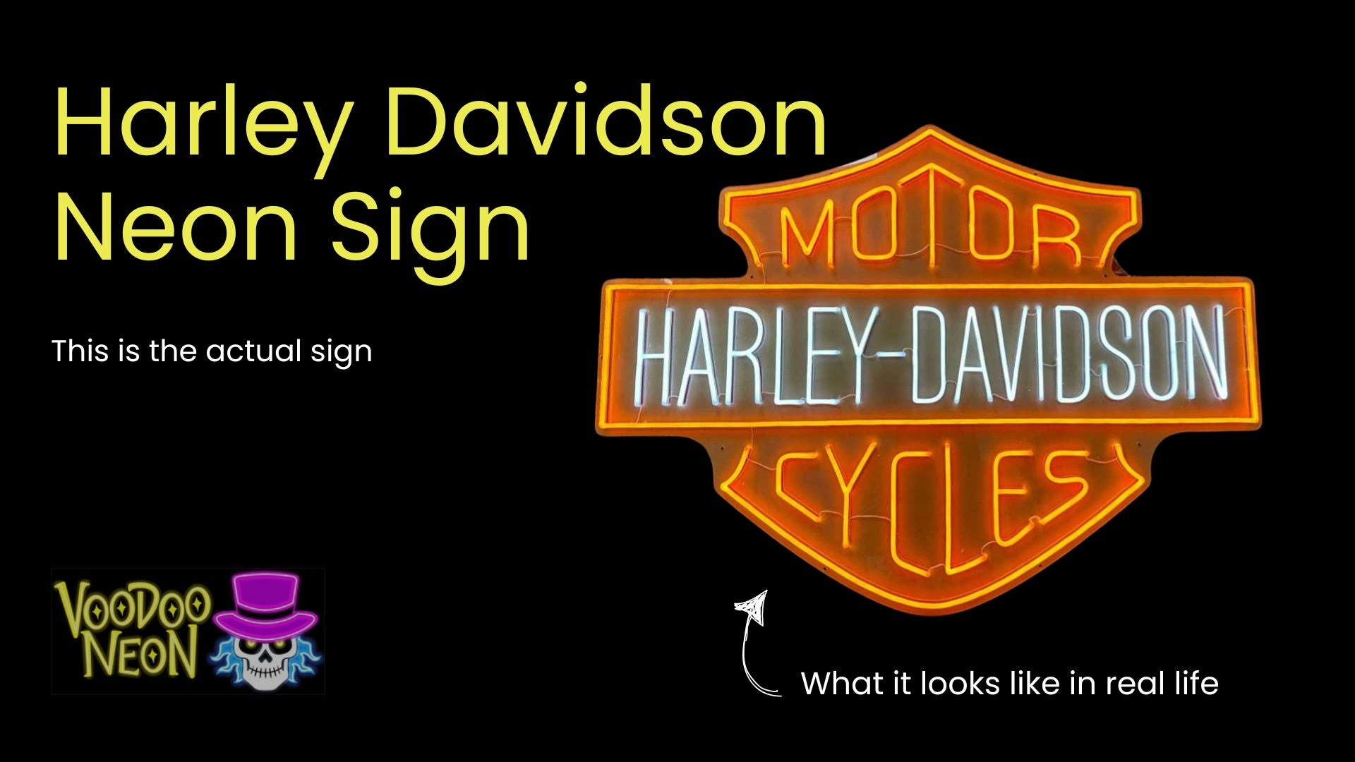 Harley Davidson - Actual Neon Sign