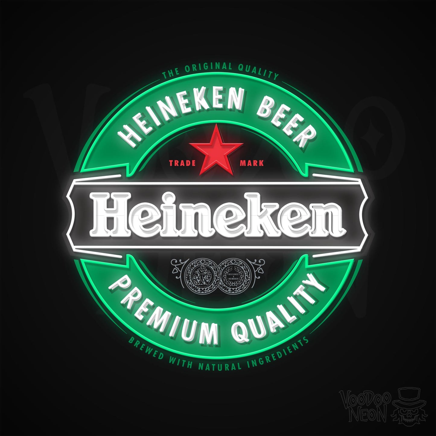 Heineken Neon Sign - Multi-Color - Blackwall