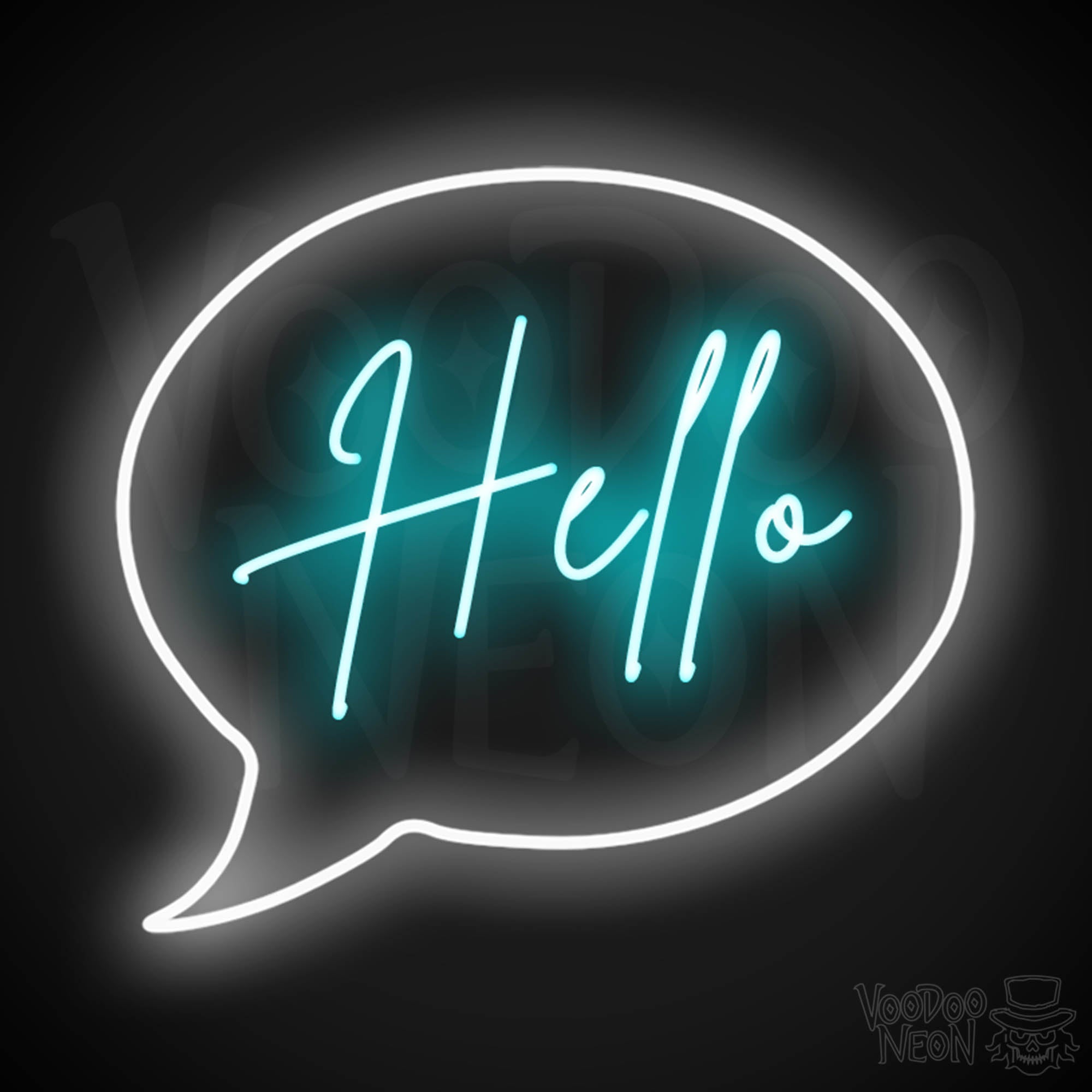 Hello Neon Sign | Neon Hello Sign | Hello Wall Art | VOODOO NEON®