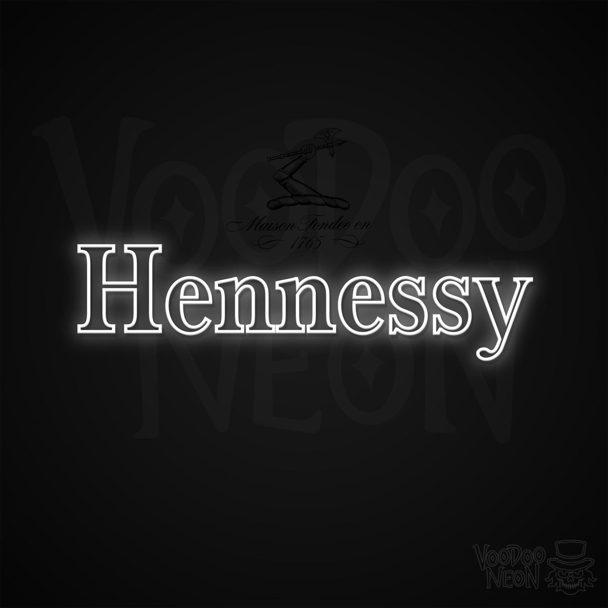 Hennessy neon sign