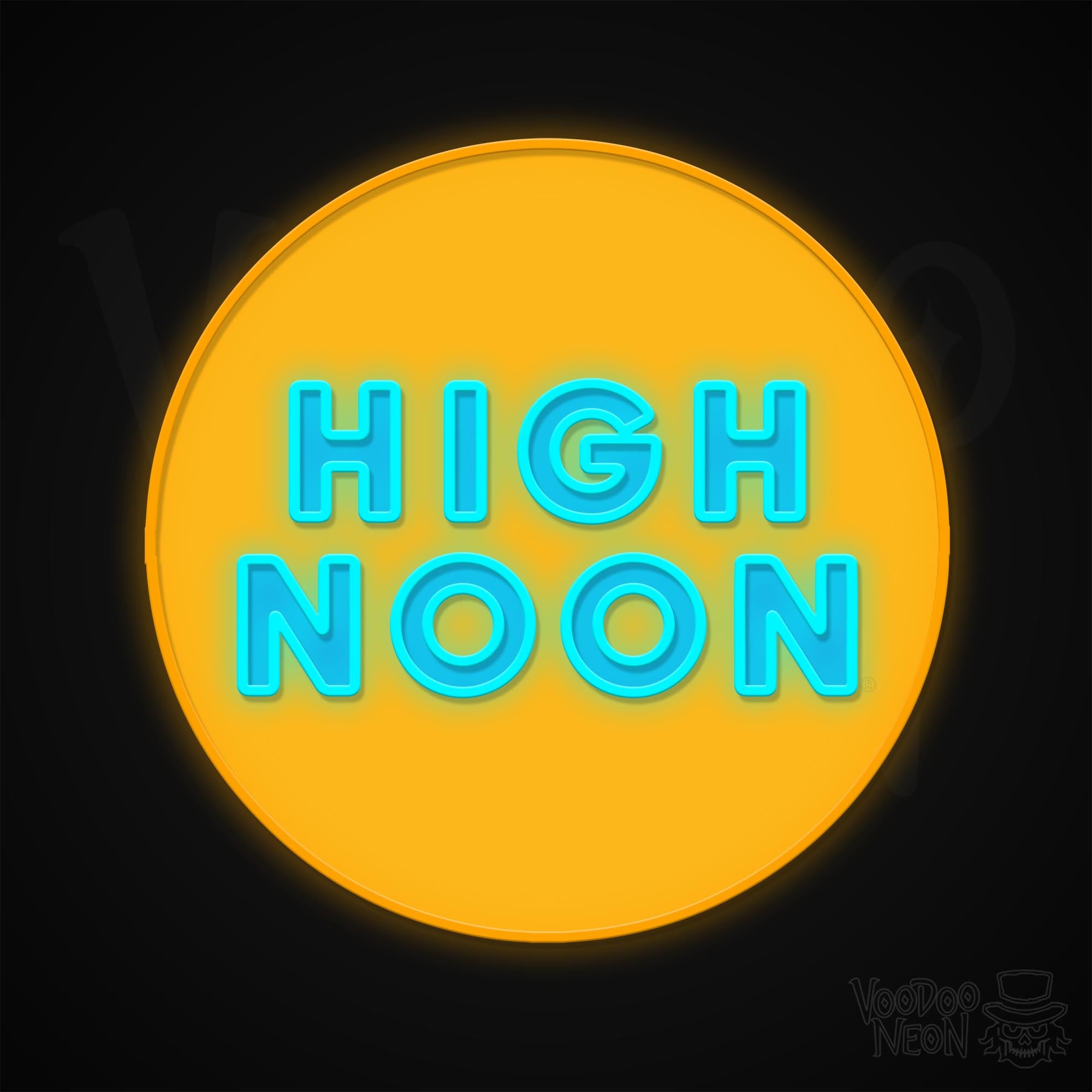 High Noon Sign High Noon Seltzer Neon Sign - Free Shipping - Voodoo Neon