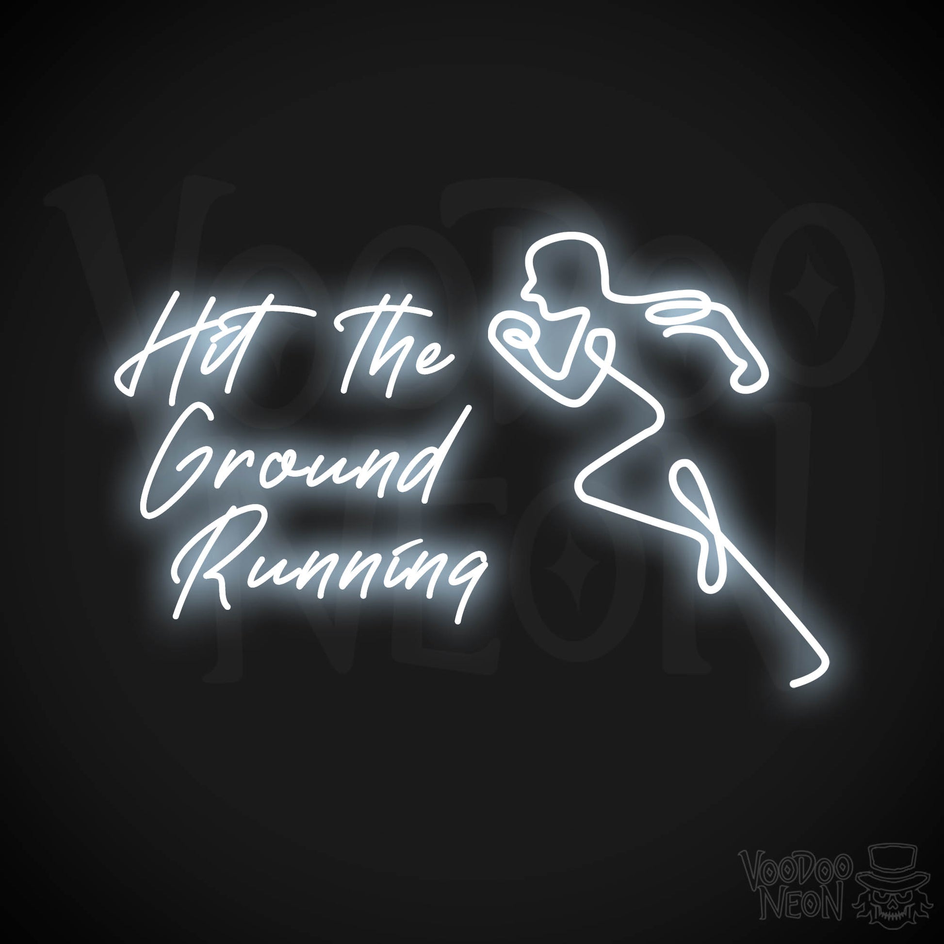 Hit The Ground Running LED Neon - Cool White