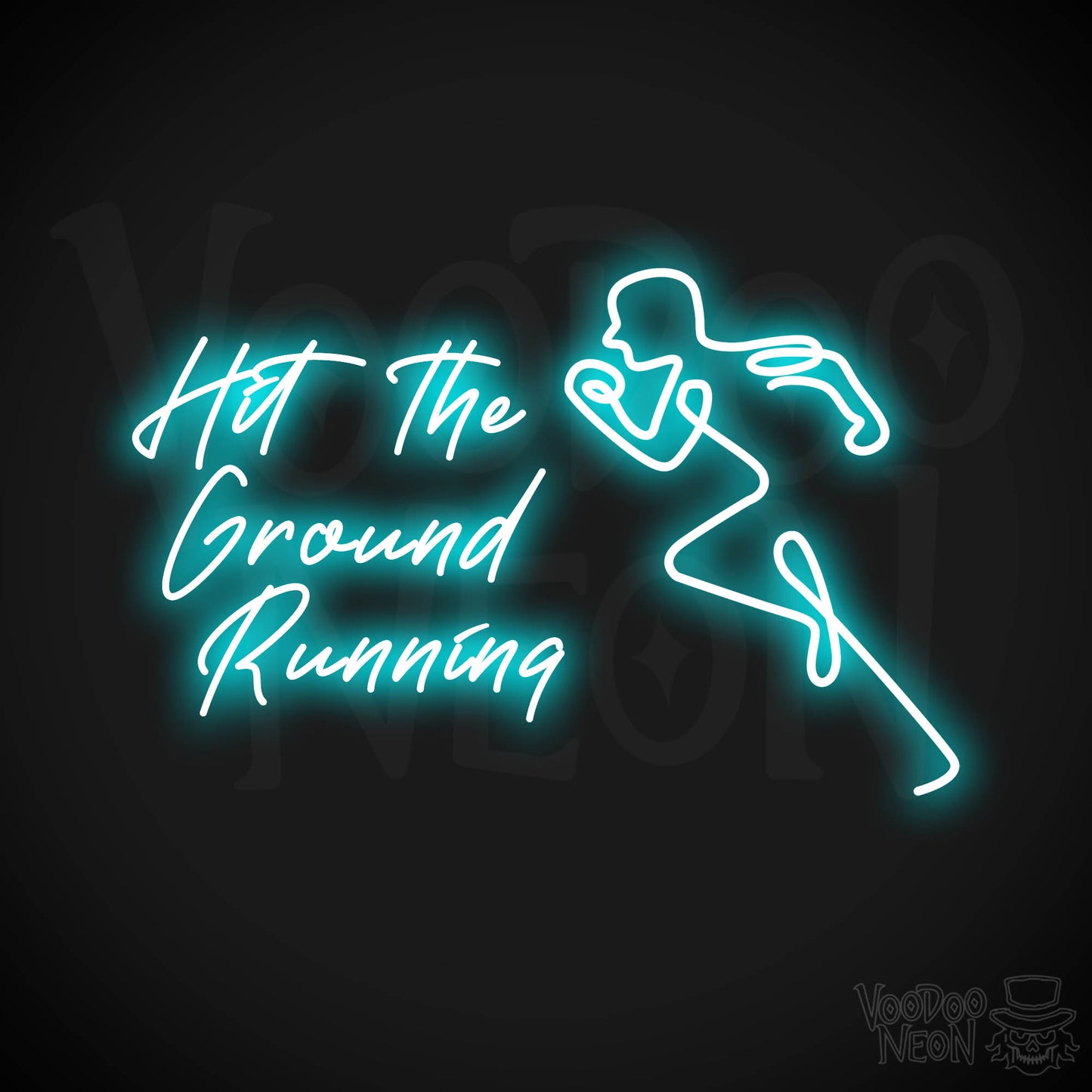 Hit The Ground Running LED Neon - Ice Blue