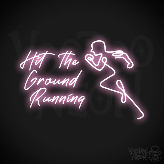 Hit The Ground Running LED Neon - Light Pink