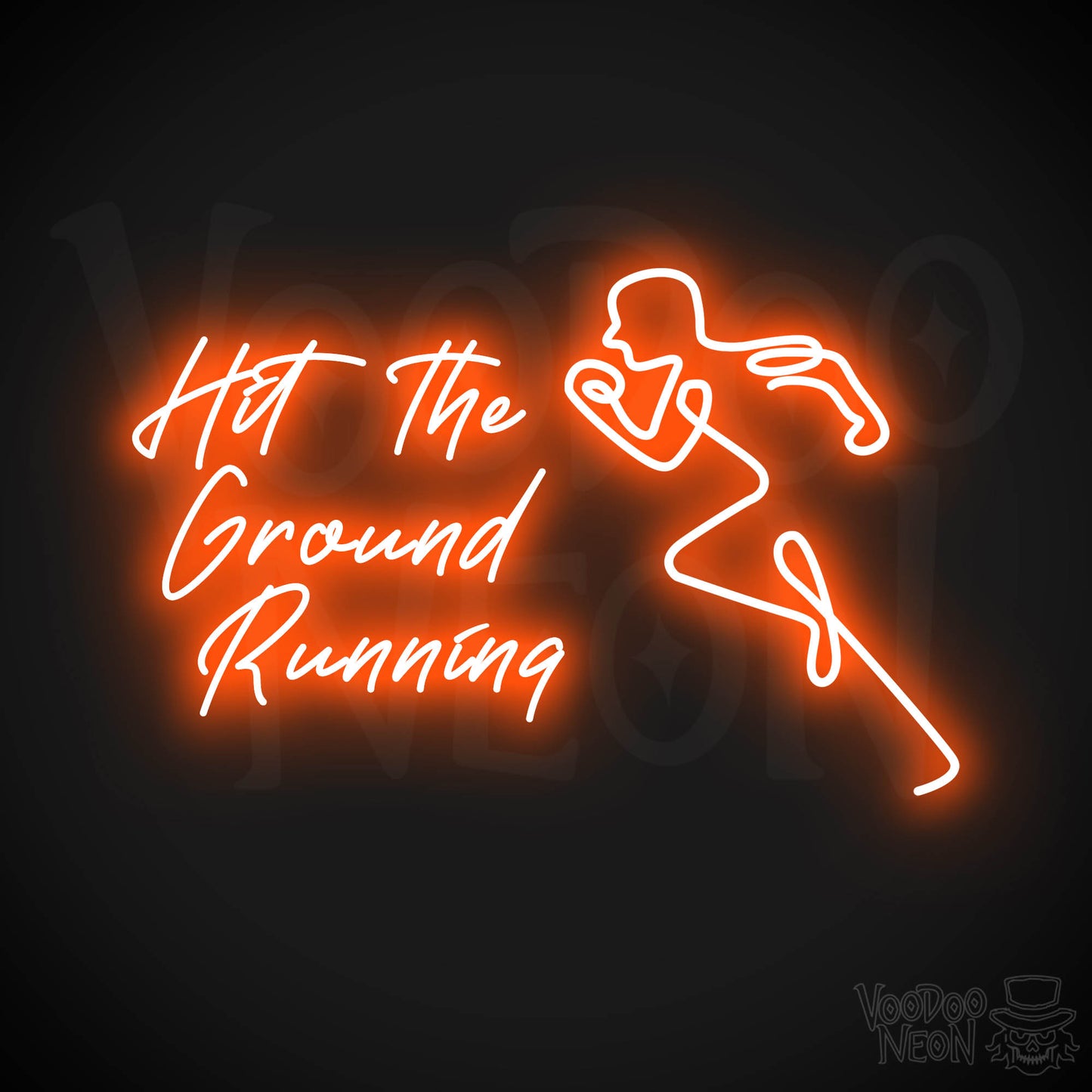 Hit The Ground Running LED Neon - Orange