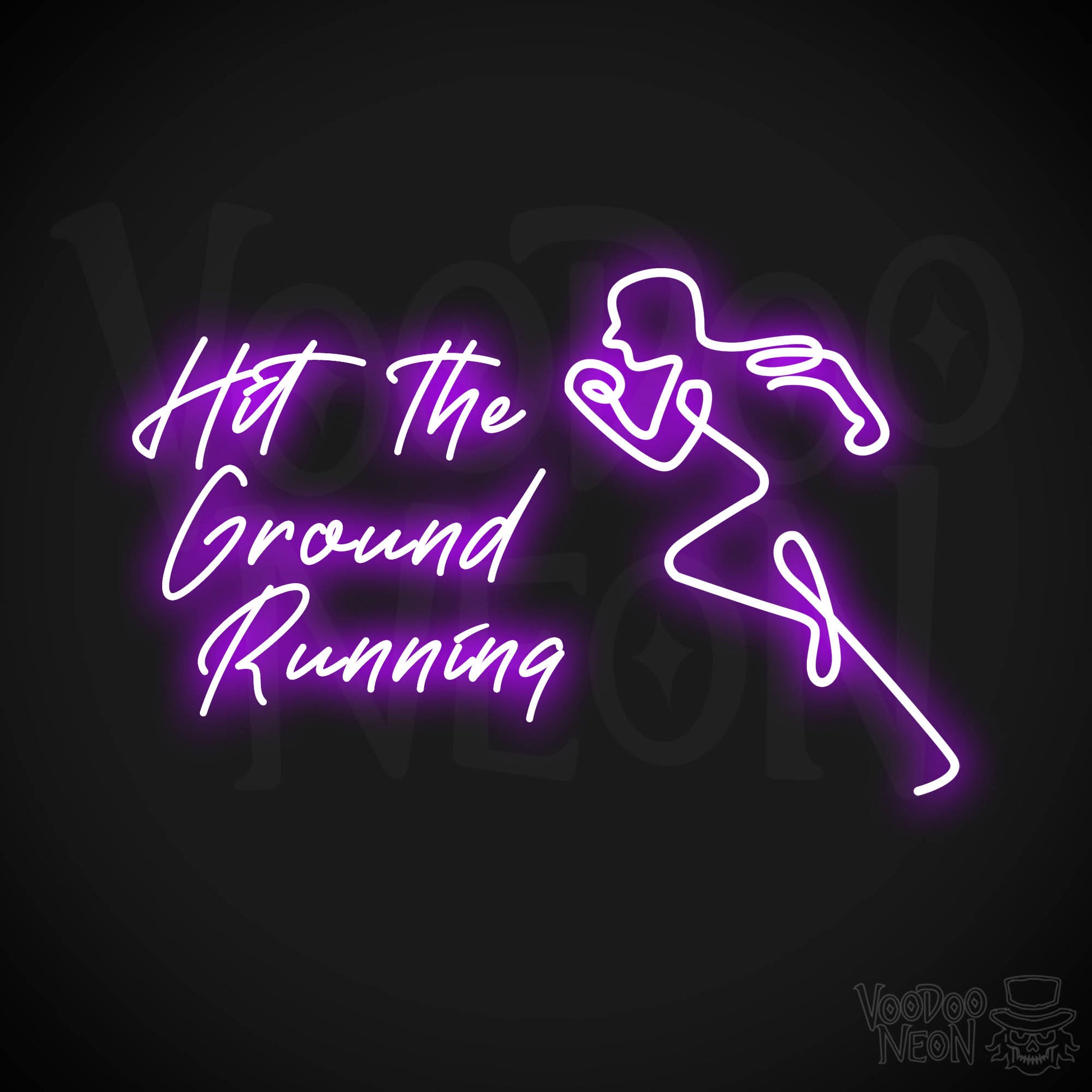 Hit The Ground Running LED Neon - Purple