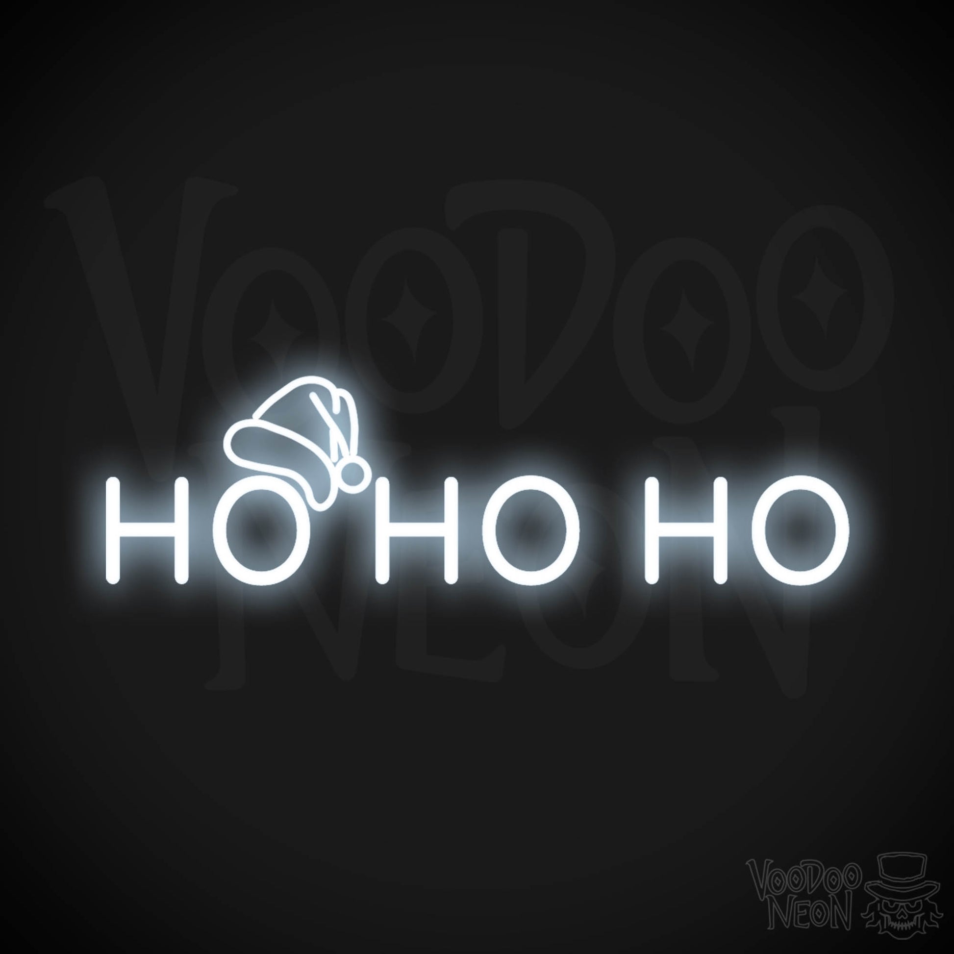 Ho Ho Ho Neon Sign - Neon Ho Ho Ho Sign - Xmas LED Wall Art - Color Cool White