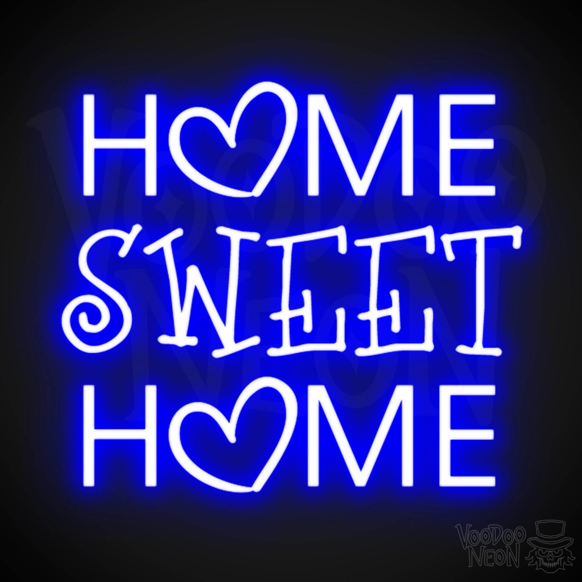 Lovely Large Bright popular Home Sweet Home LED Light Sign Wall Decor