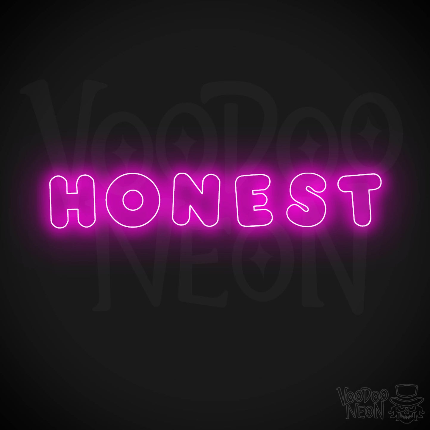 Honest Neon Sign - Neon Honest Sign - LED Neon Wall Art - Color Pink