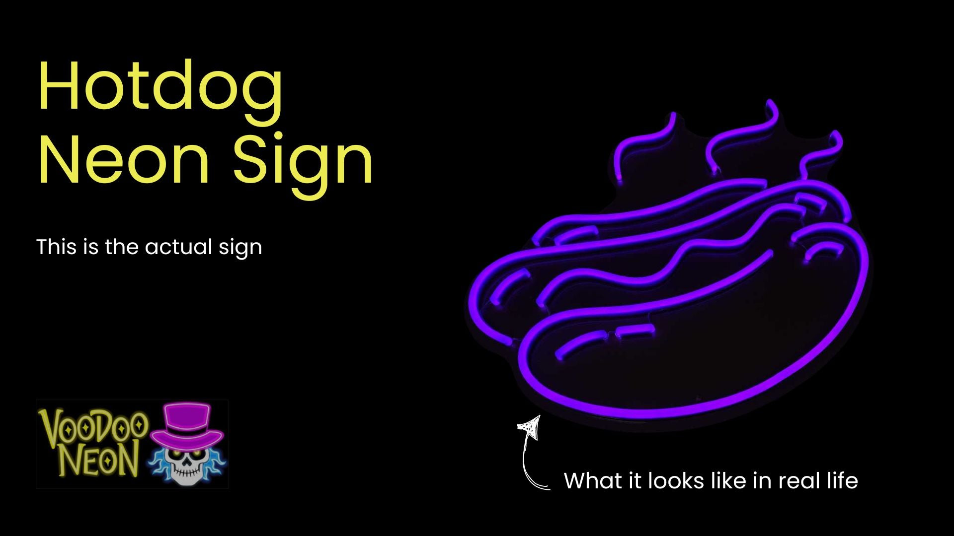 Hotdog - Actual Neon Sign