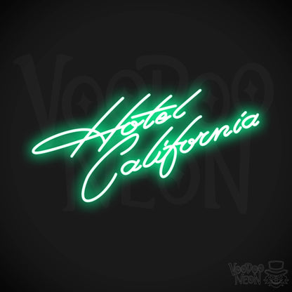 Hotel California LED Neon - Green