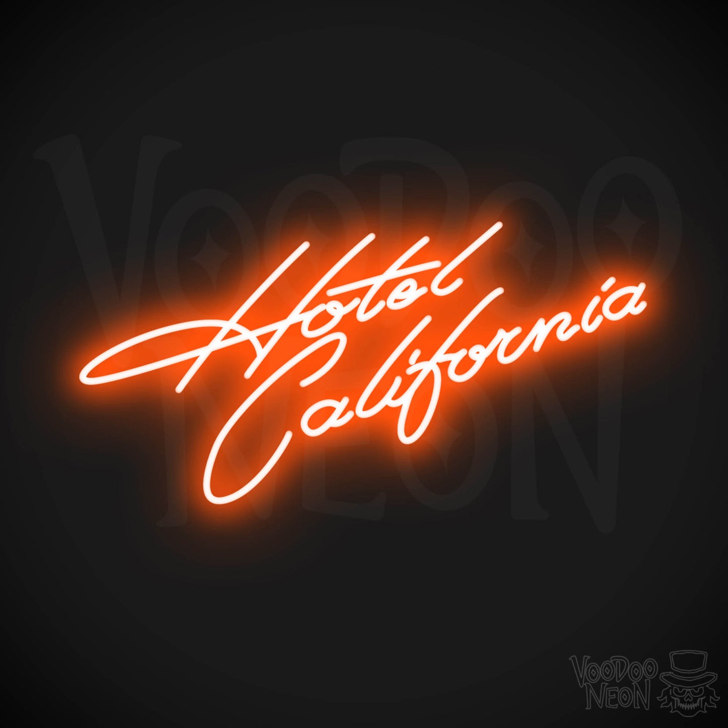 Hotel California LED Neon - Orange