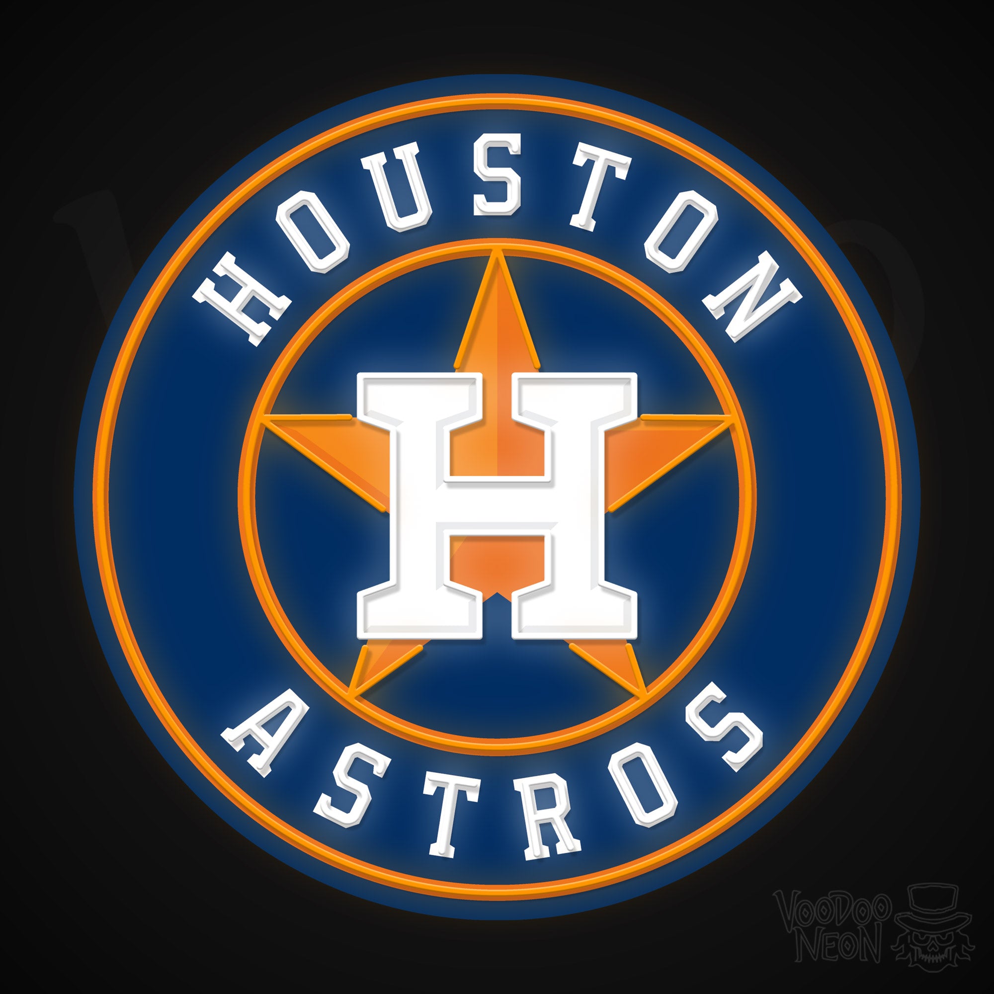 Houston Astros Neon Sign - Baseball Neon Sign