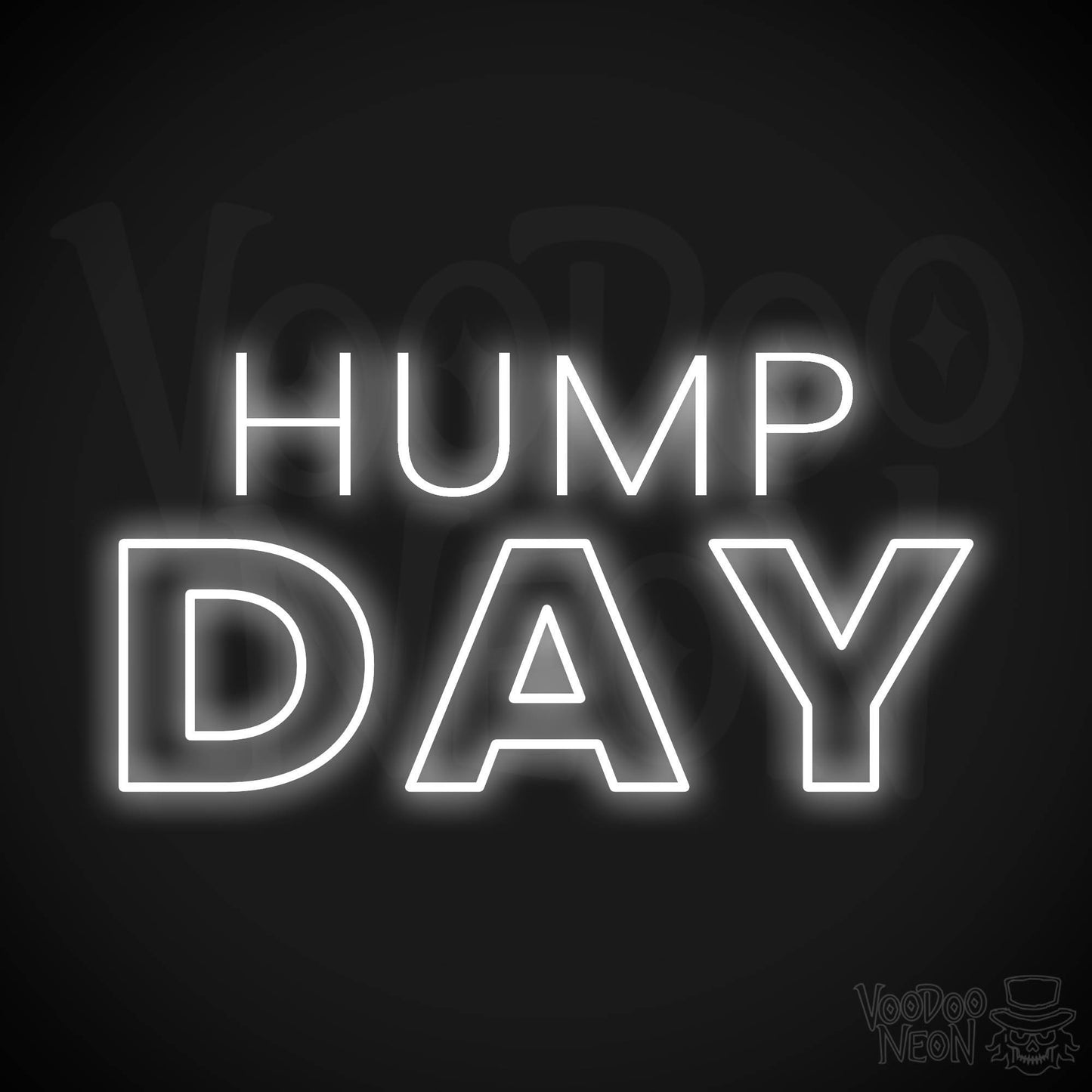 Hump Day LED Neon - White
