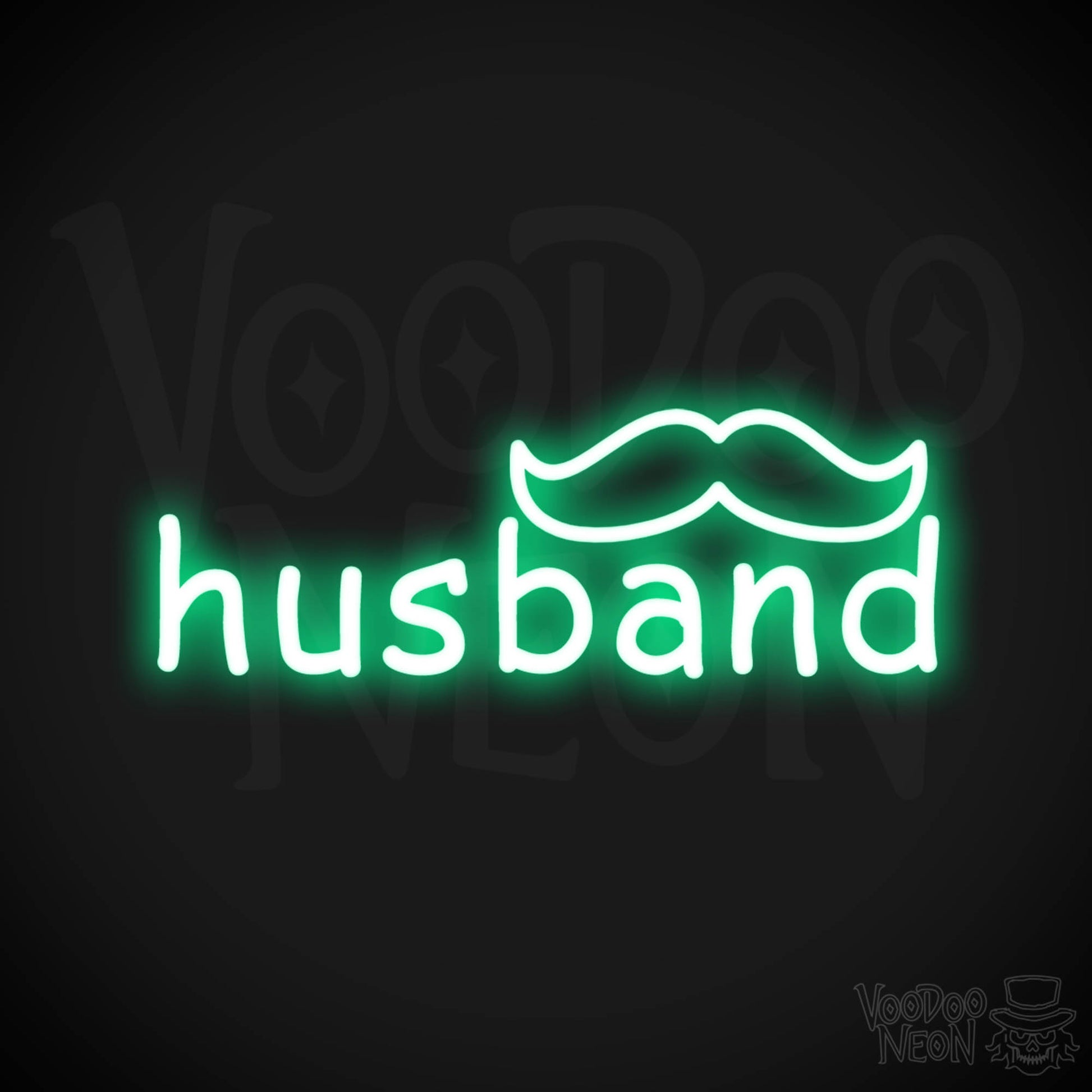 Husband Neon Sign - Neon Husband Sign - Color Green