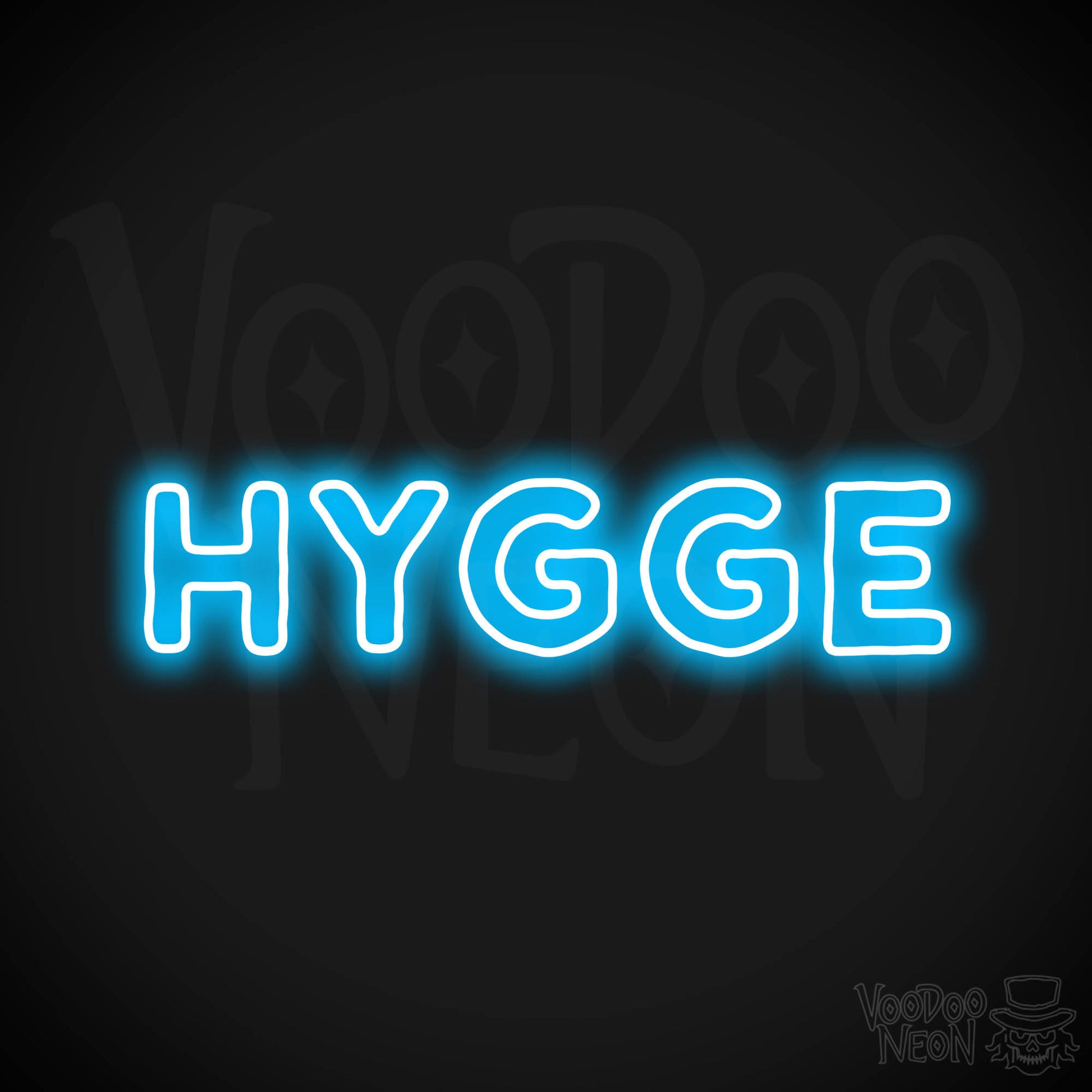 Hygge Neon Sign - Dark Blue