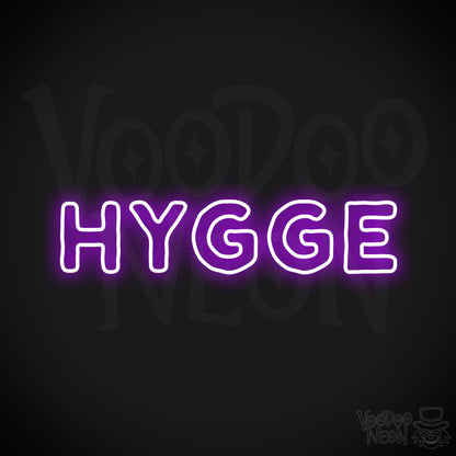 Hygge Neon Sign - Purple