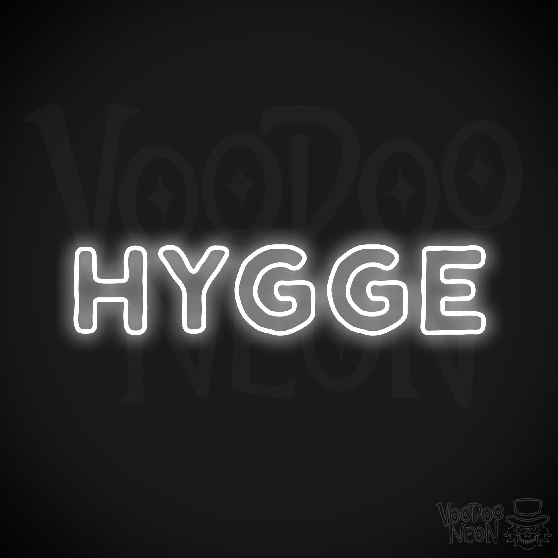 Hygge Neon Sign - White