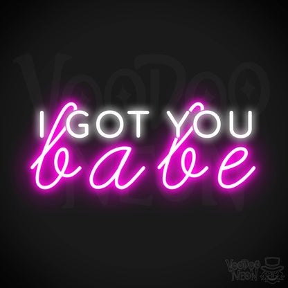 I Got You Babe LED Neon Sign - Neon I Got You Babe Sign - Color Multi-Color