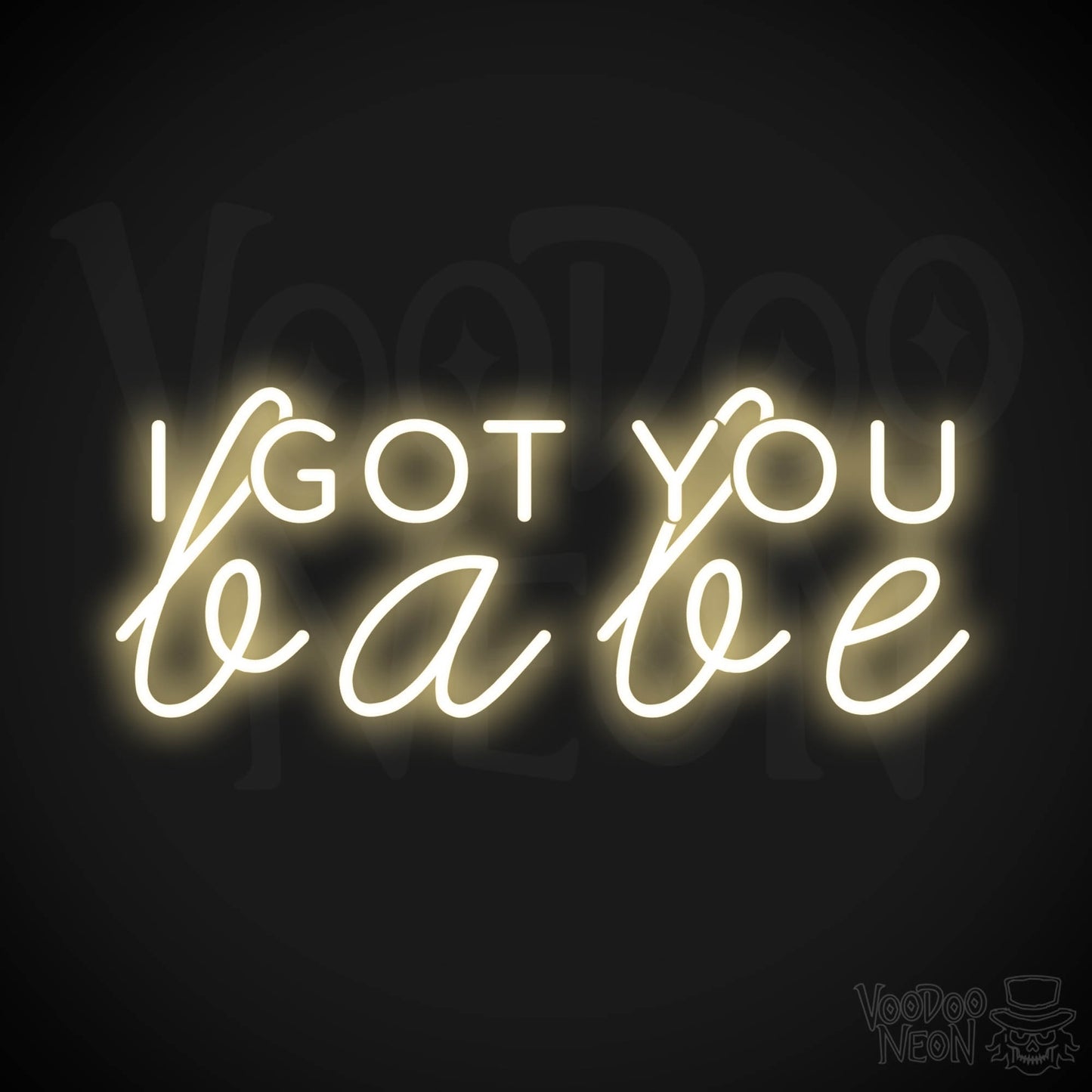 I Got You Babe LED Neon Sign - Neon I Got You Babe Sign - Color Warm White