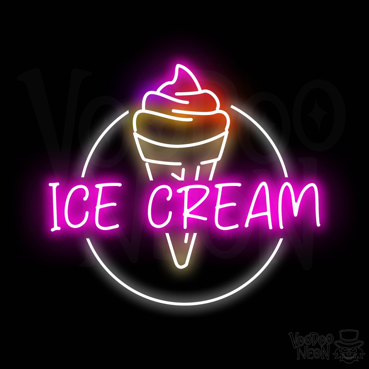 Ice Cream Shop Neon Sign - Multi-Color