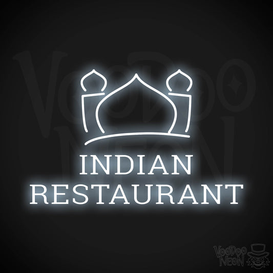 Indian Restaurant LED Neon - Cool White