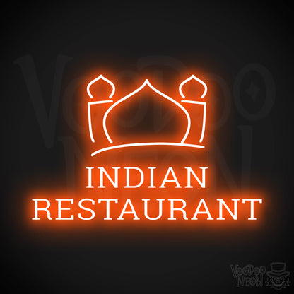 Indian Restaurant LED Neon - Orange