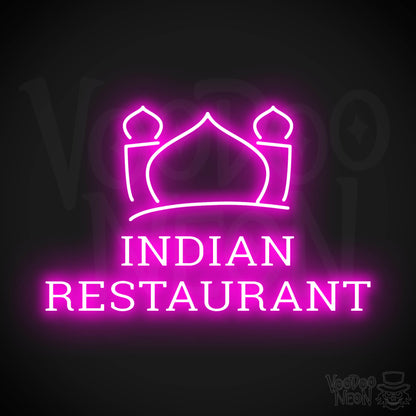 Indian Restaurant LED Neon - Pink