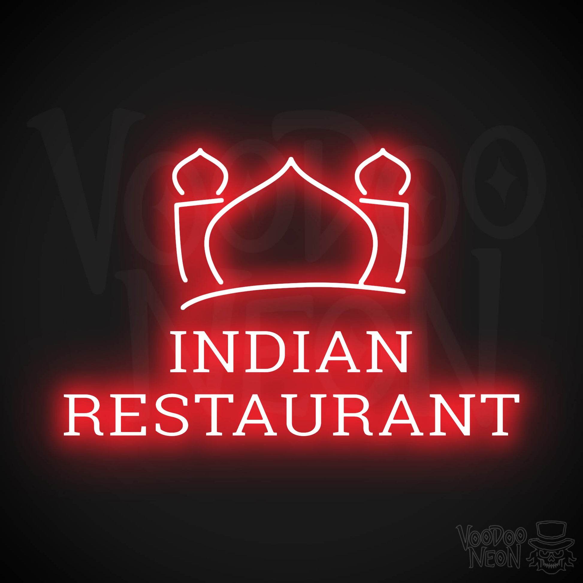 Indian Restaurant LED Neon - Red
