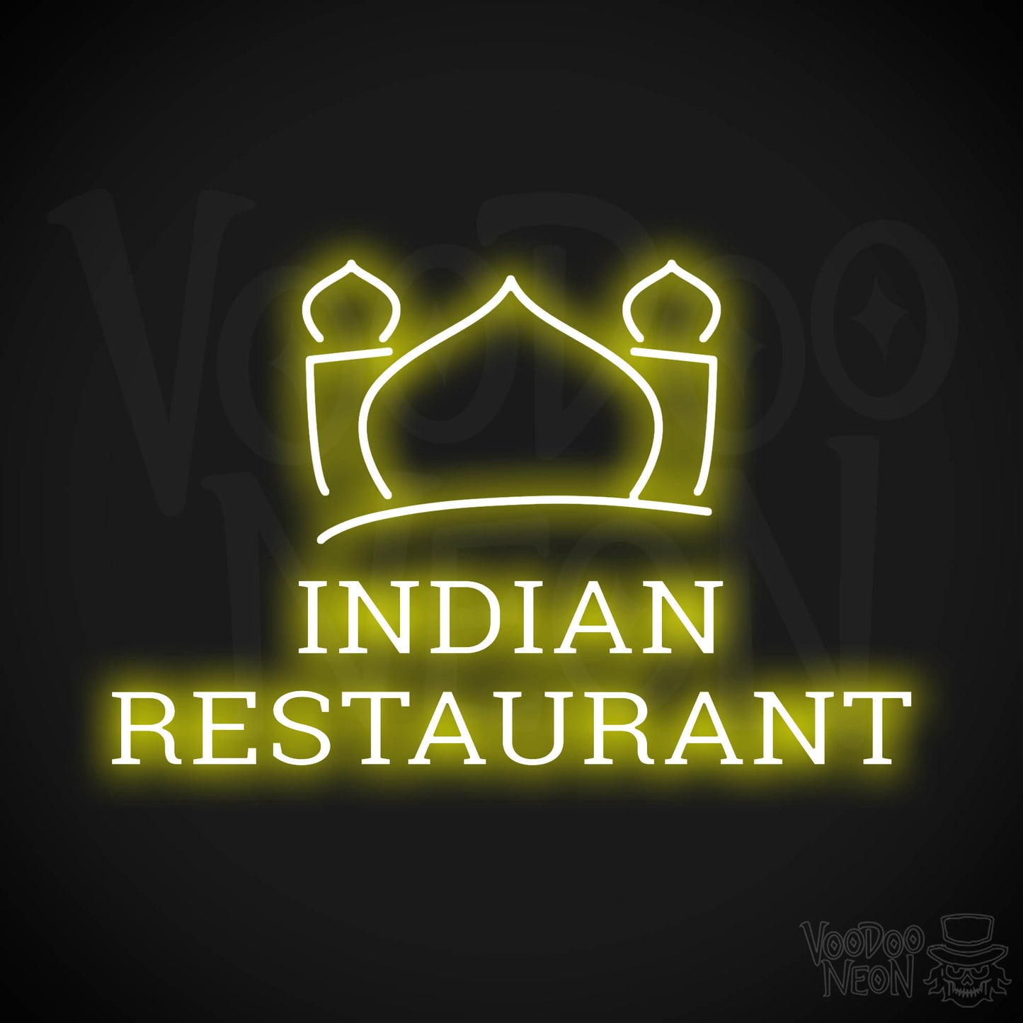 Indian Restaurant LED Neon - Yellow