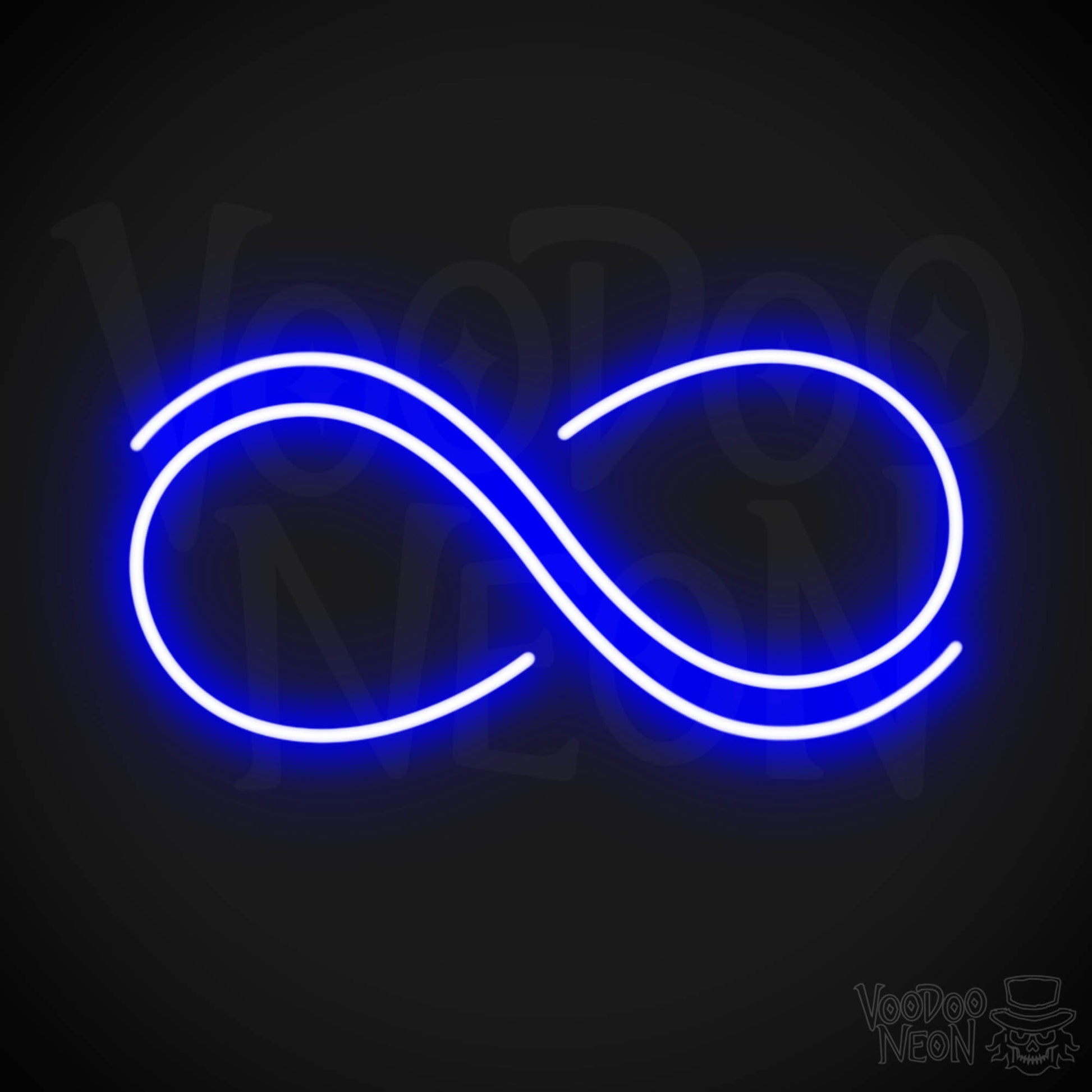 Infinity Neon Sign - Neon Infinity Sign - Color Dark Blue