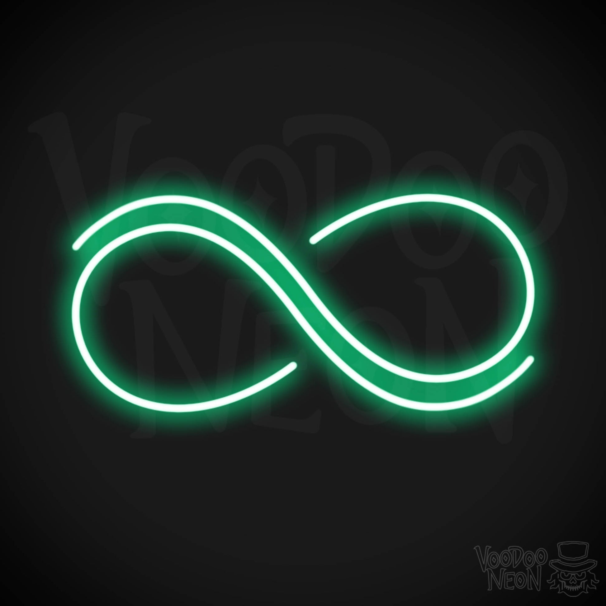 Infinity Neon Sign - Neon Infinity Sign - Color Green