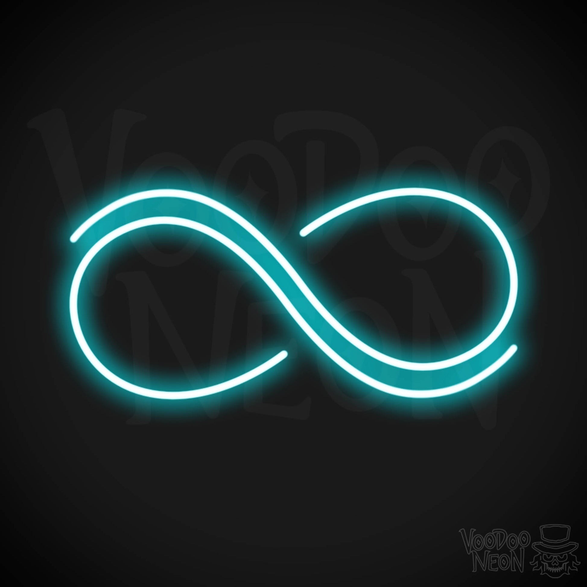 Infinity Neon Sign - Neon Infinity Sign - Color Ice Blue