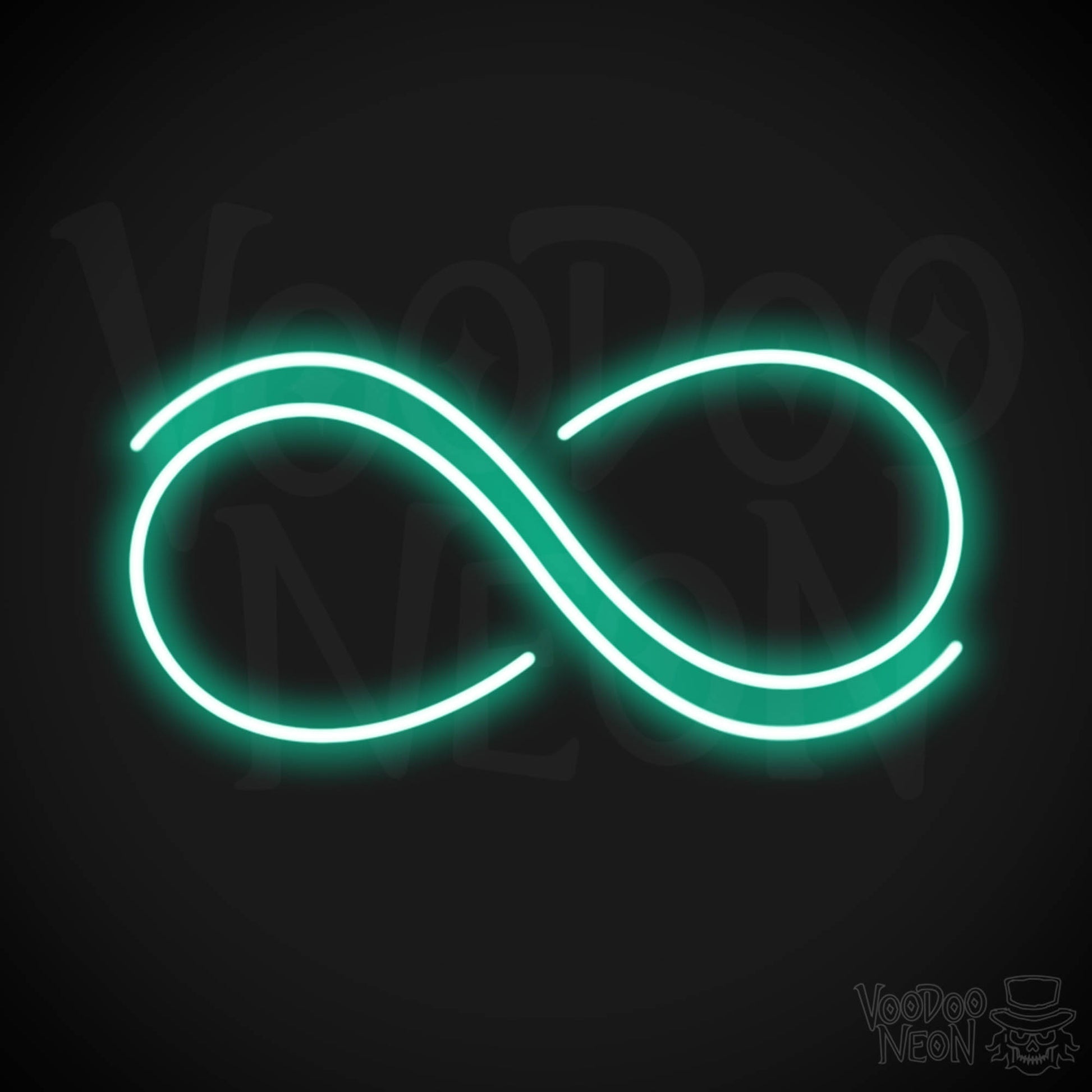 Infinity Neon Sign - Neon Infinity Sign - Color Light Green