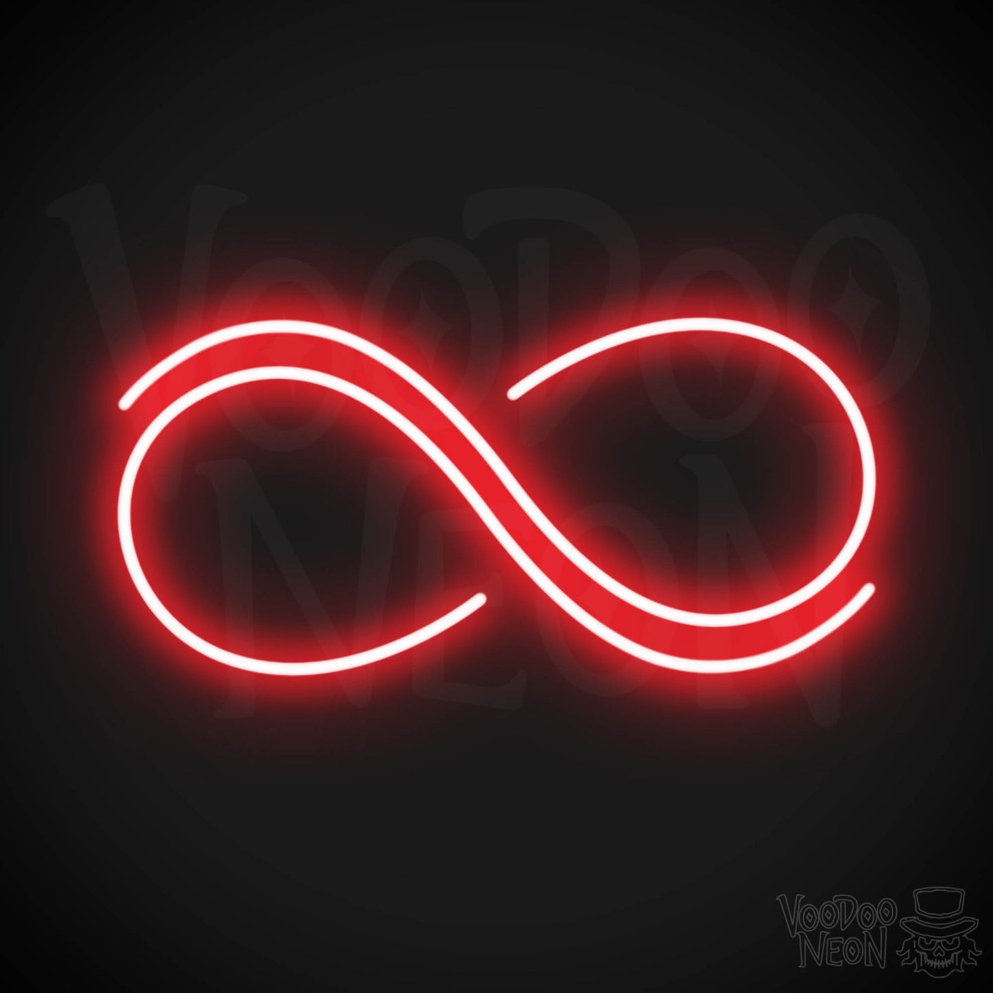 Infinity Neon Sign - Neon Infinity Sign - Color Red