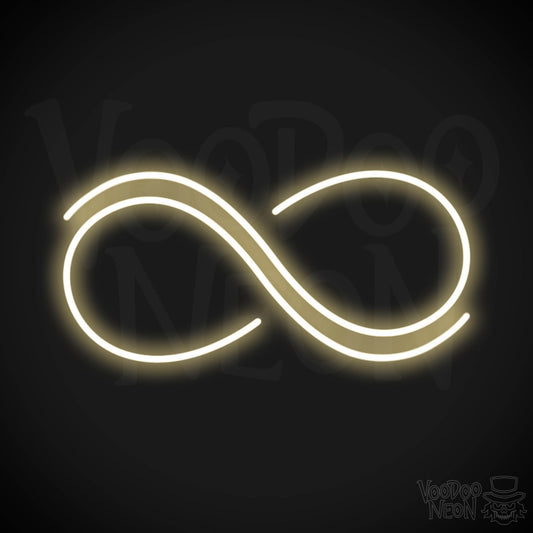Infinity Neon Sign - Neon Infinity Sign - Color Warm White